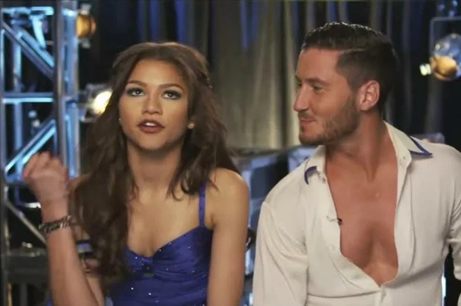 Zendaya and Val Chmerkovskiy in season 16 of Dancing with the Stars | Credits: ABC