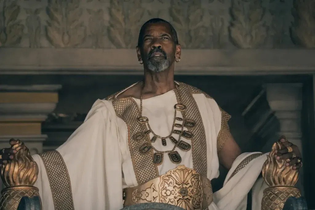 Denzel Washington. | Credits: Gladiator II / Paramount Pictures.