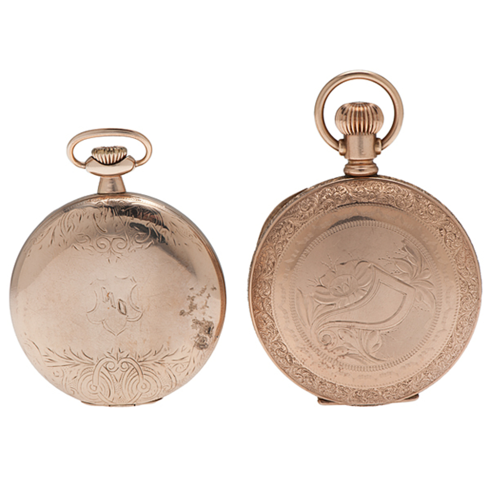 J.B. Miller and Trenton Watch Co. Hunter Case Pocket Watches Cowan's