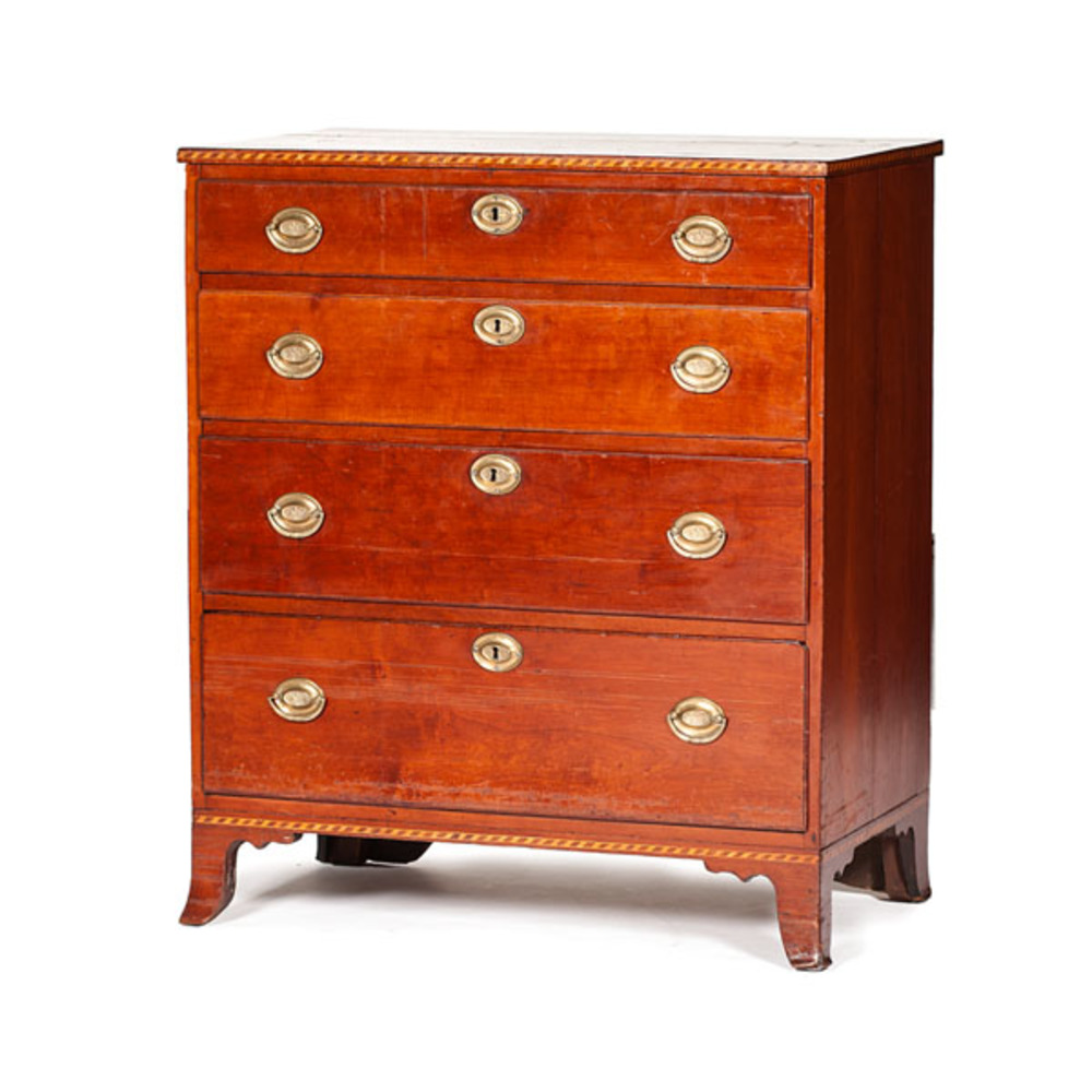 Sheraton Inlaid Chest of Drawers Cowan's Auction House The Midwest's