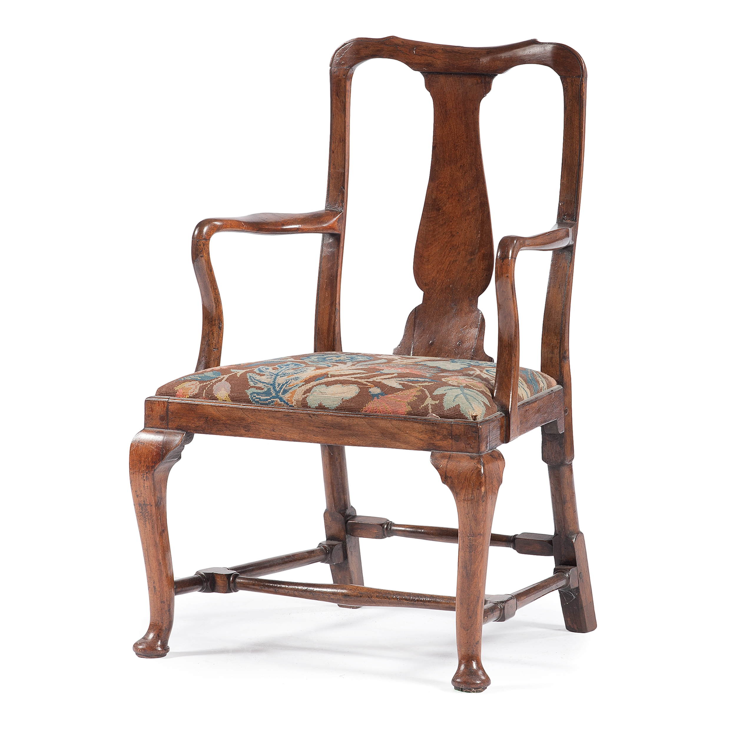 Slipcovers For Queen Anne Chairs Sure Fit Stretch Vintage Floral 2