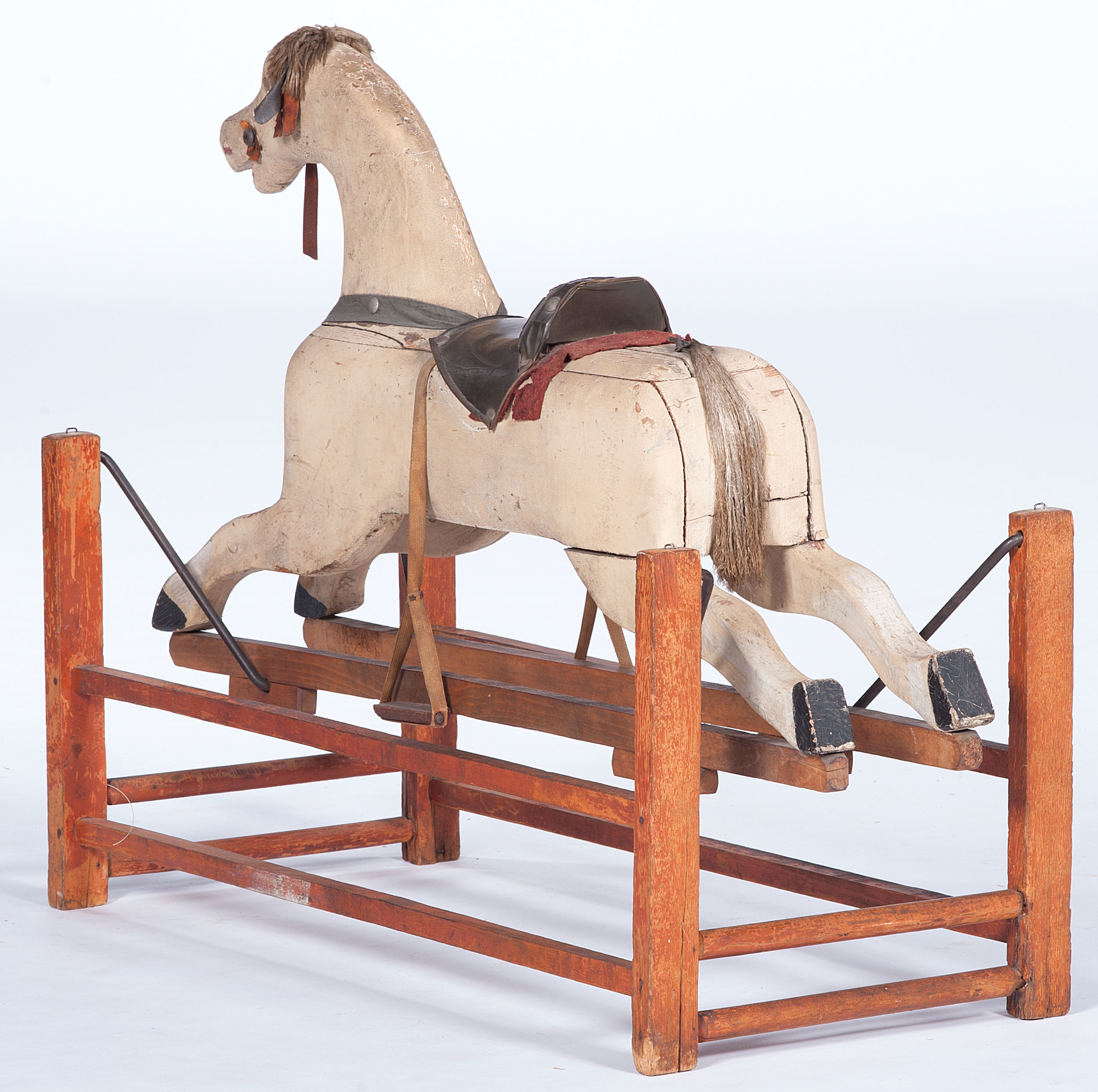 Painted Rocking Horse Cowan's Auction House The Midwest's Most