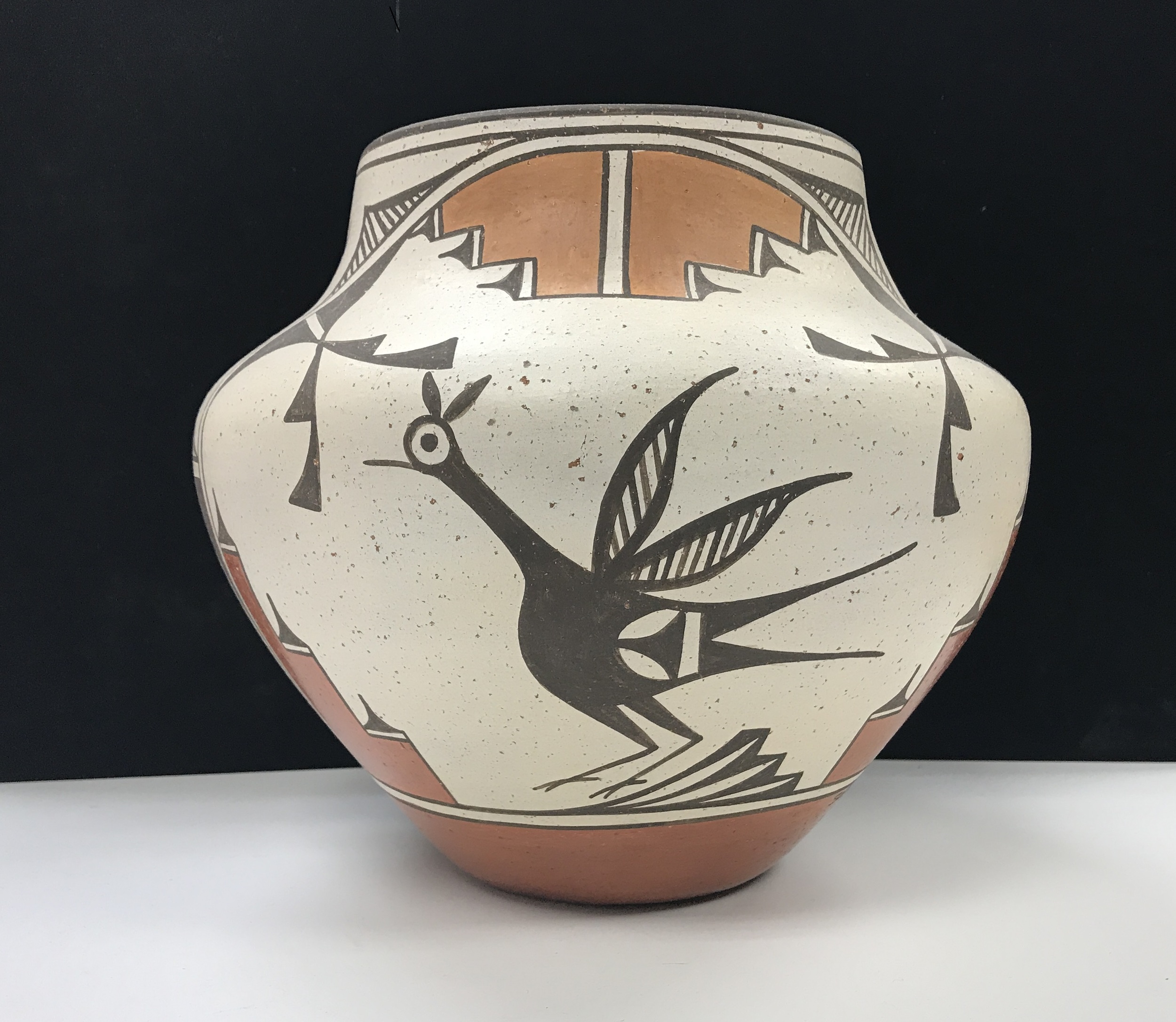 Sofia Medina (Zia, 19322010) FourColor Pottery Jar, From the