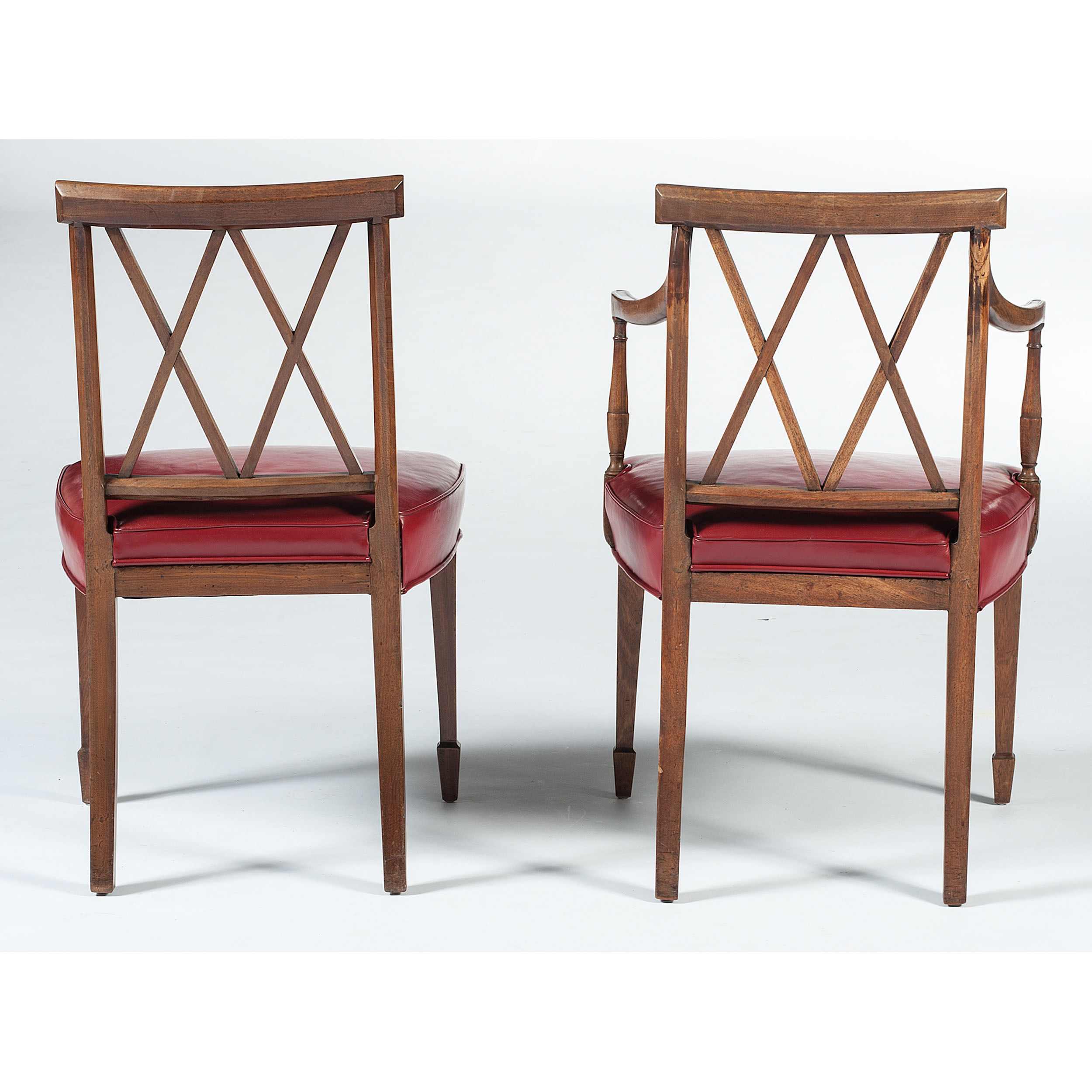 English Hepplewhite Dining Chairs by Stair & Co. New York Cowan's