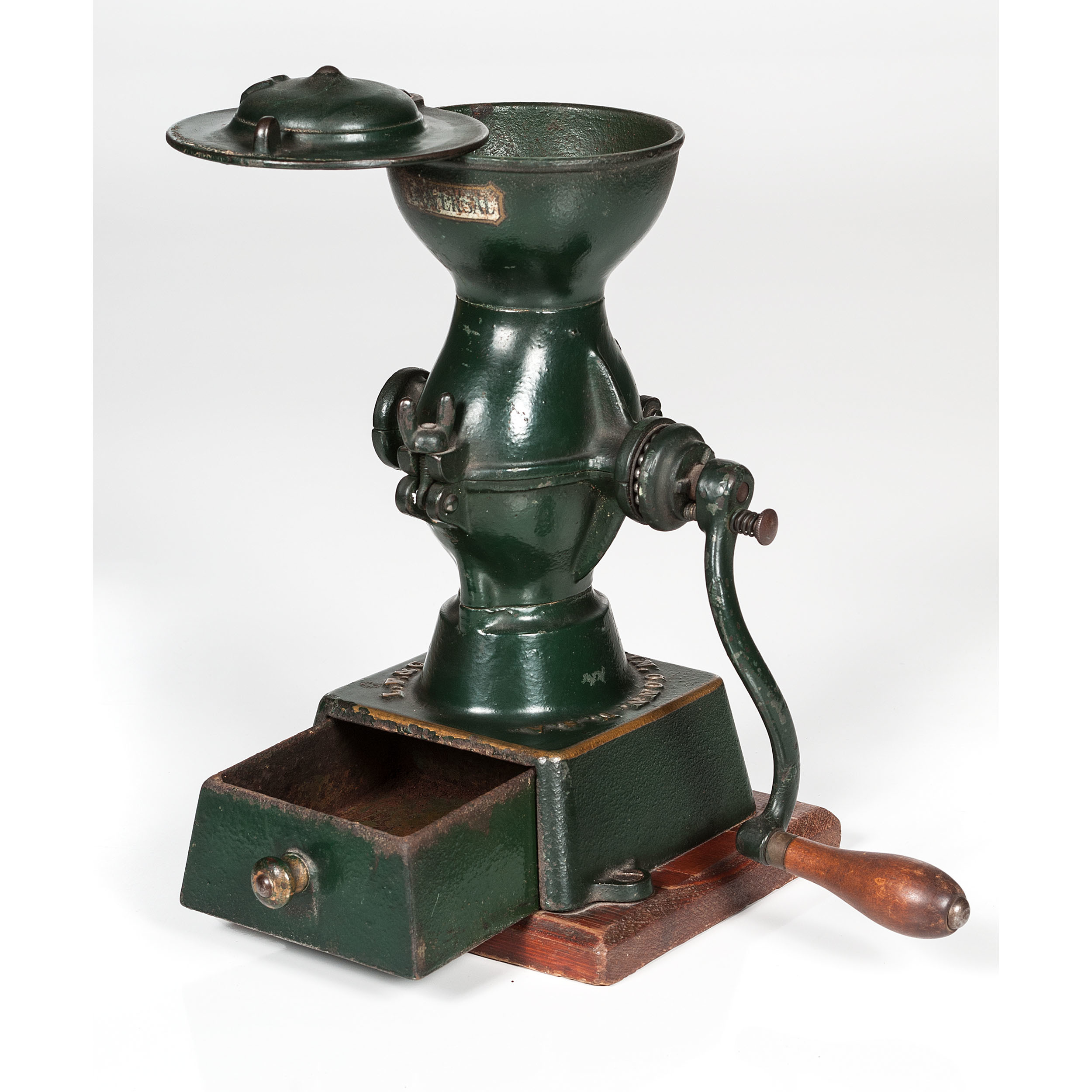 Antique Landers Frary & Clark Universal No. 24 Coffee Grinder w/ Jars