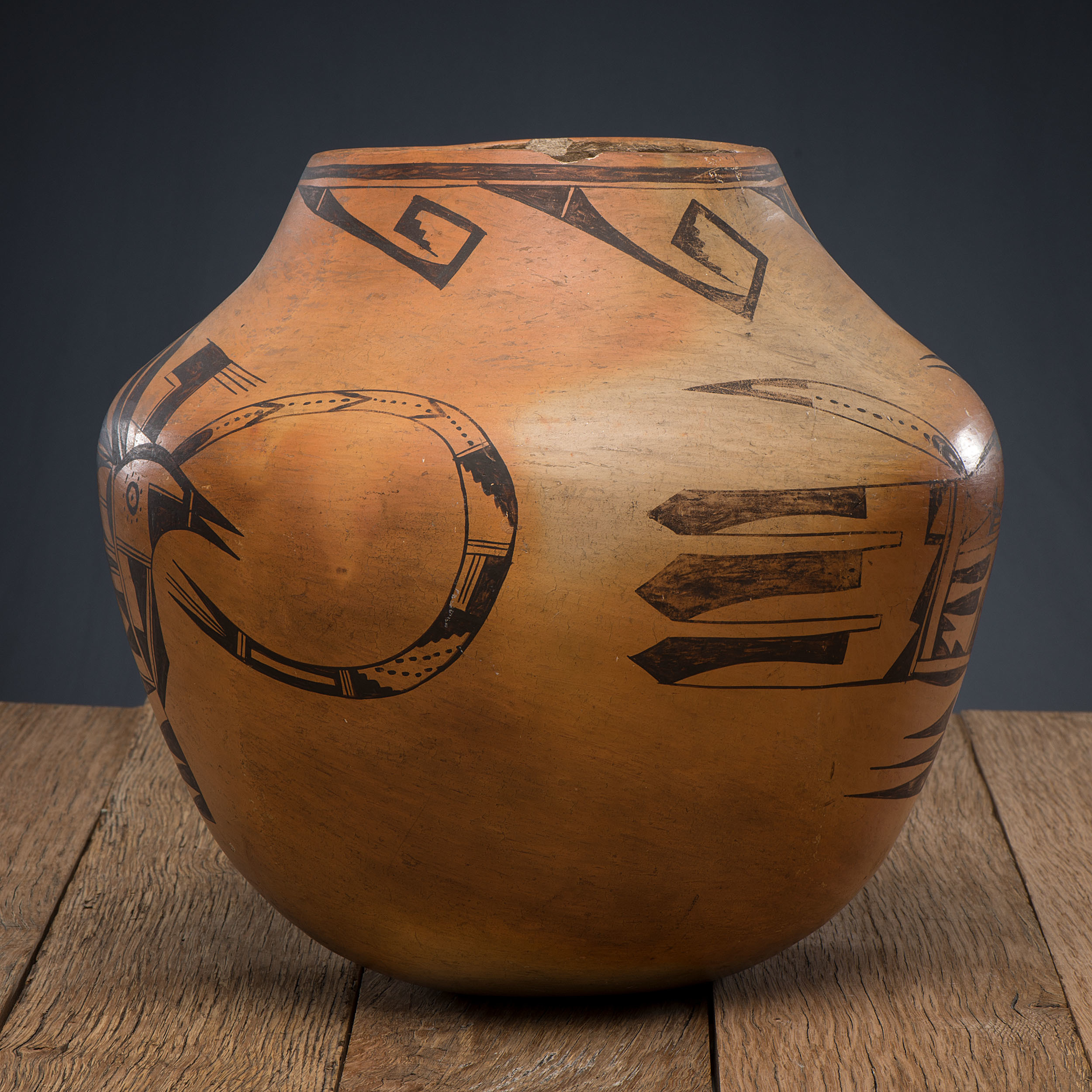 Nampeyo of Hano (Hopi, 18591942) Attributed, Pictorial Pottery Jar
