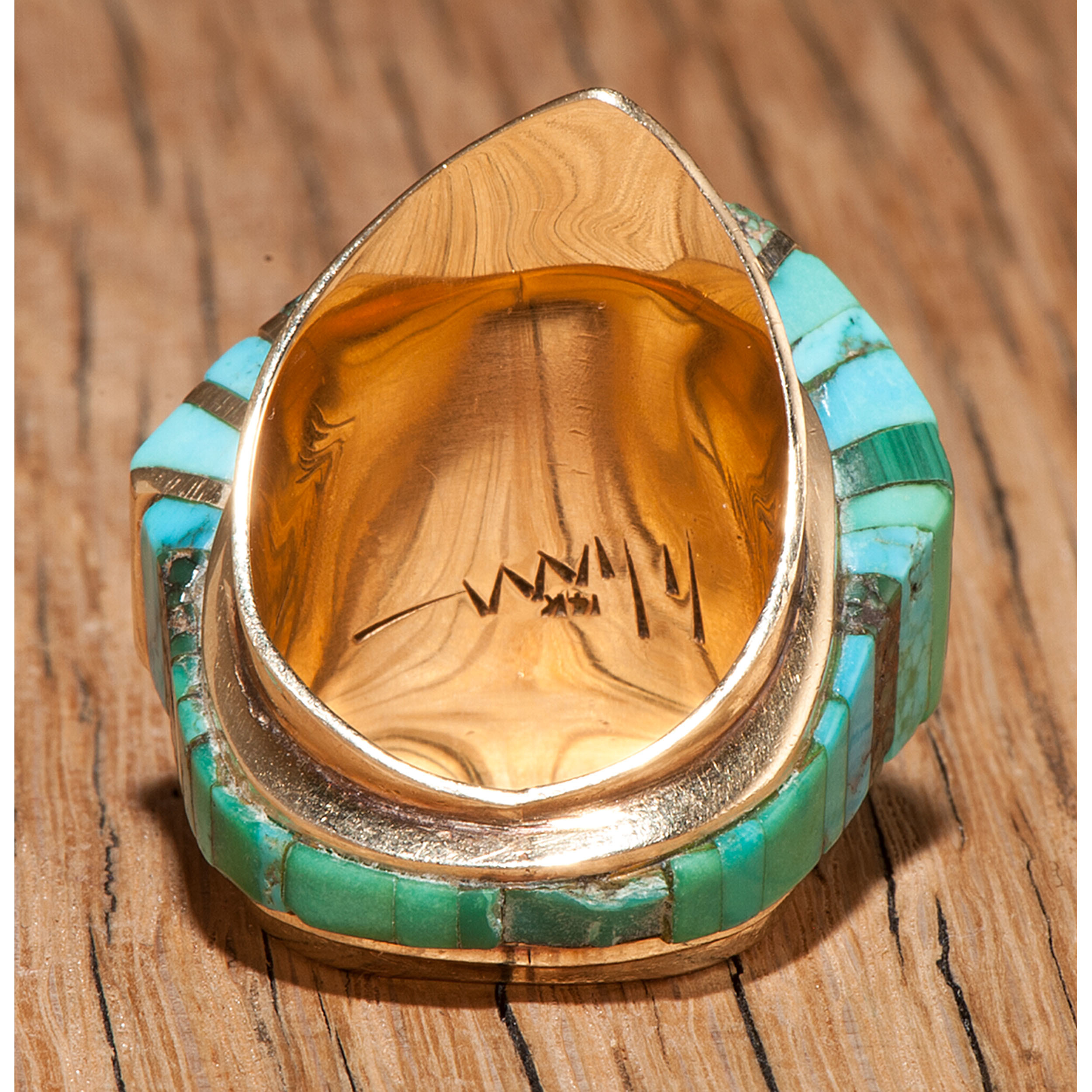 Charles Loloma (Hopi, 19211999) 14k Gold and Turquoise Ring Cowan's Auction House The