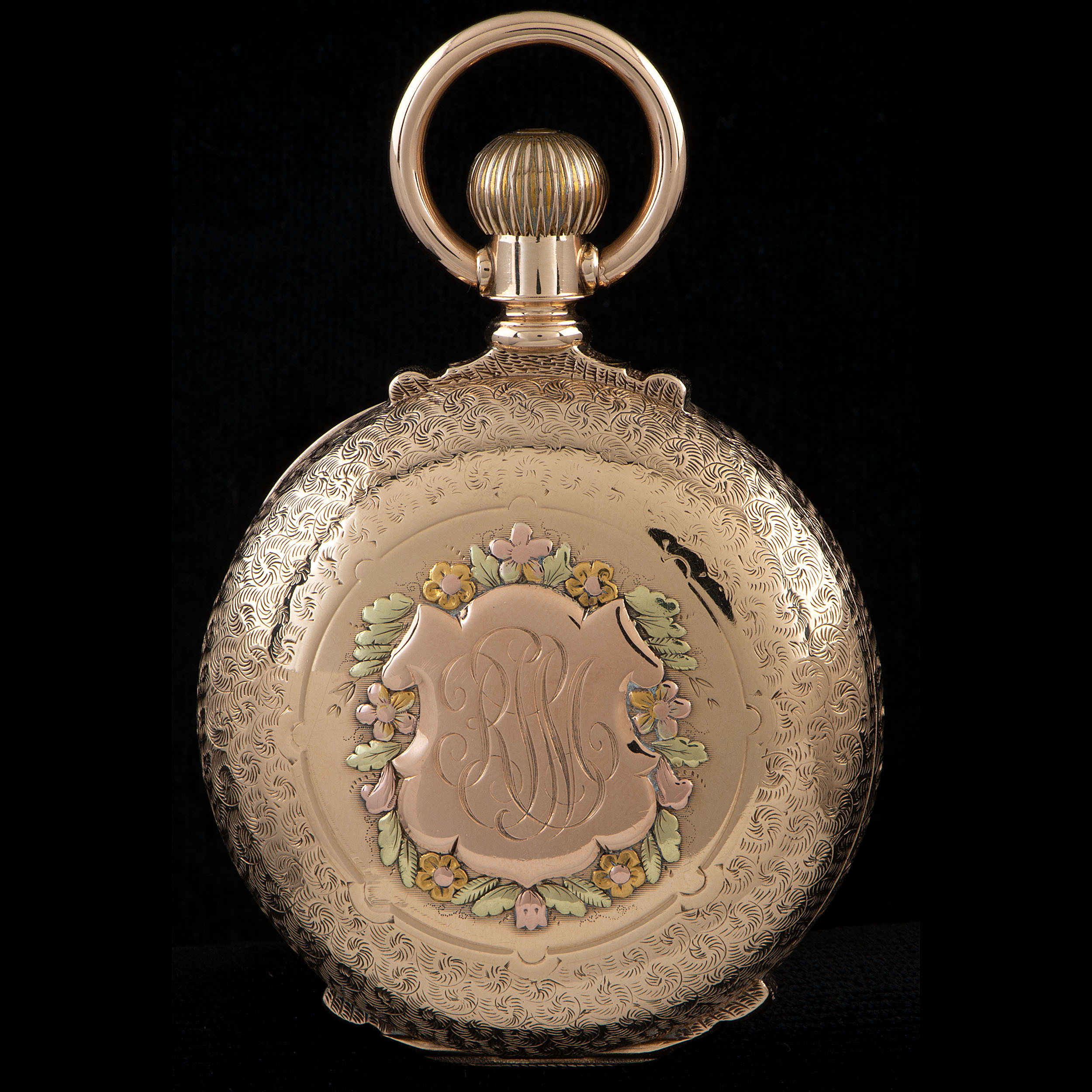 Elgin G.M. Wheeler 14k Gold Hunter Case Pocket Watch Cowan's Auction