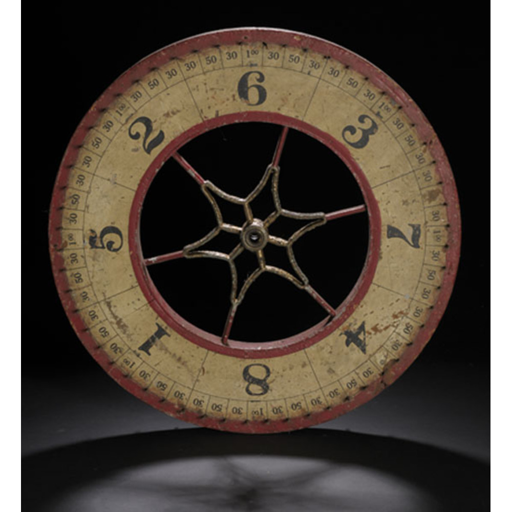 Early Carnival Roulette Wheel, Cowan's Auction House The Midwest's
