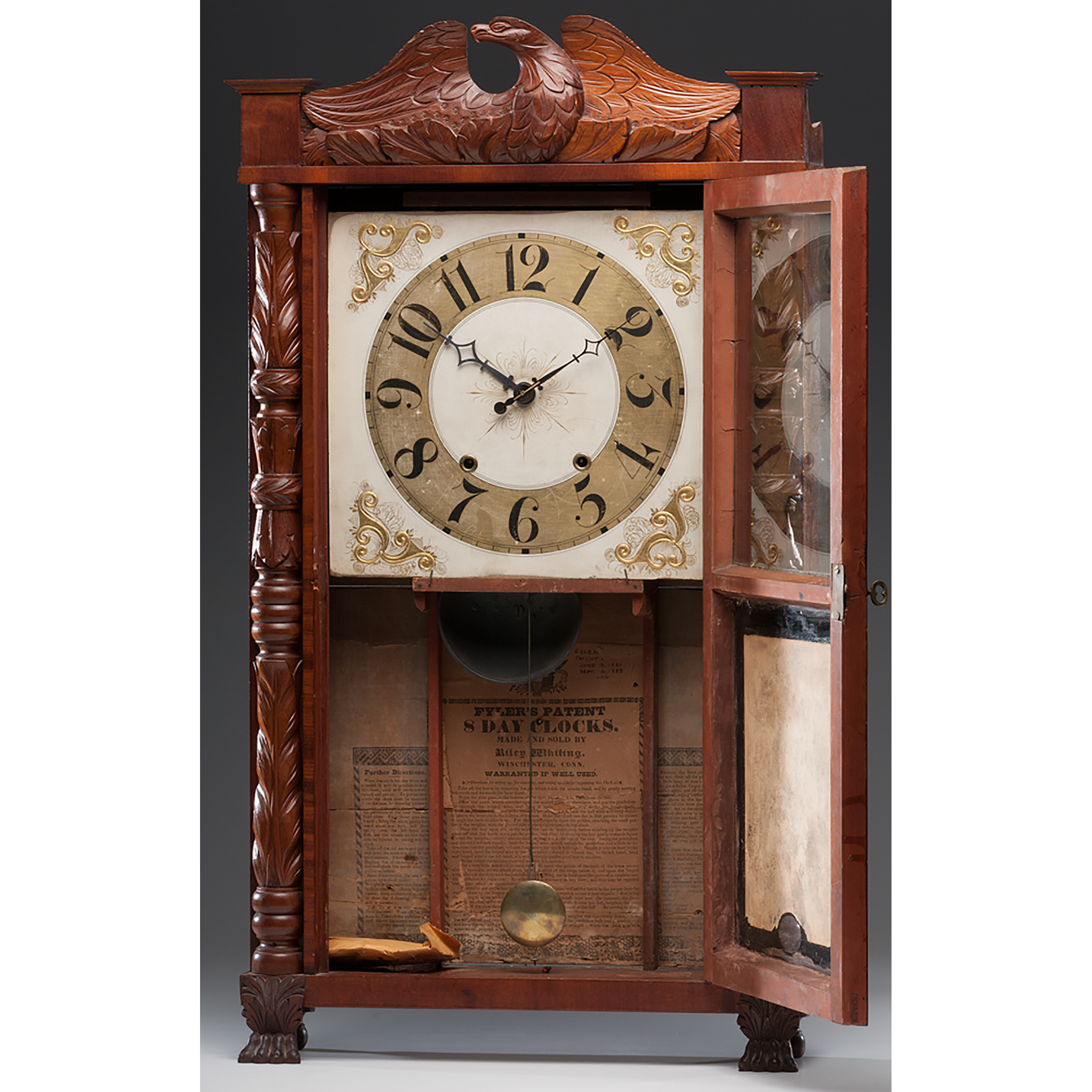 Riley Whiting Shelf Clock Cowan's Auction House The