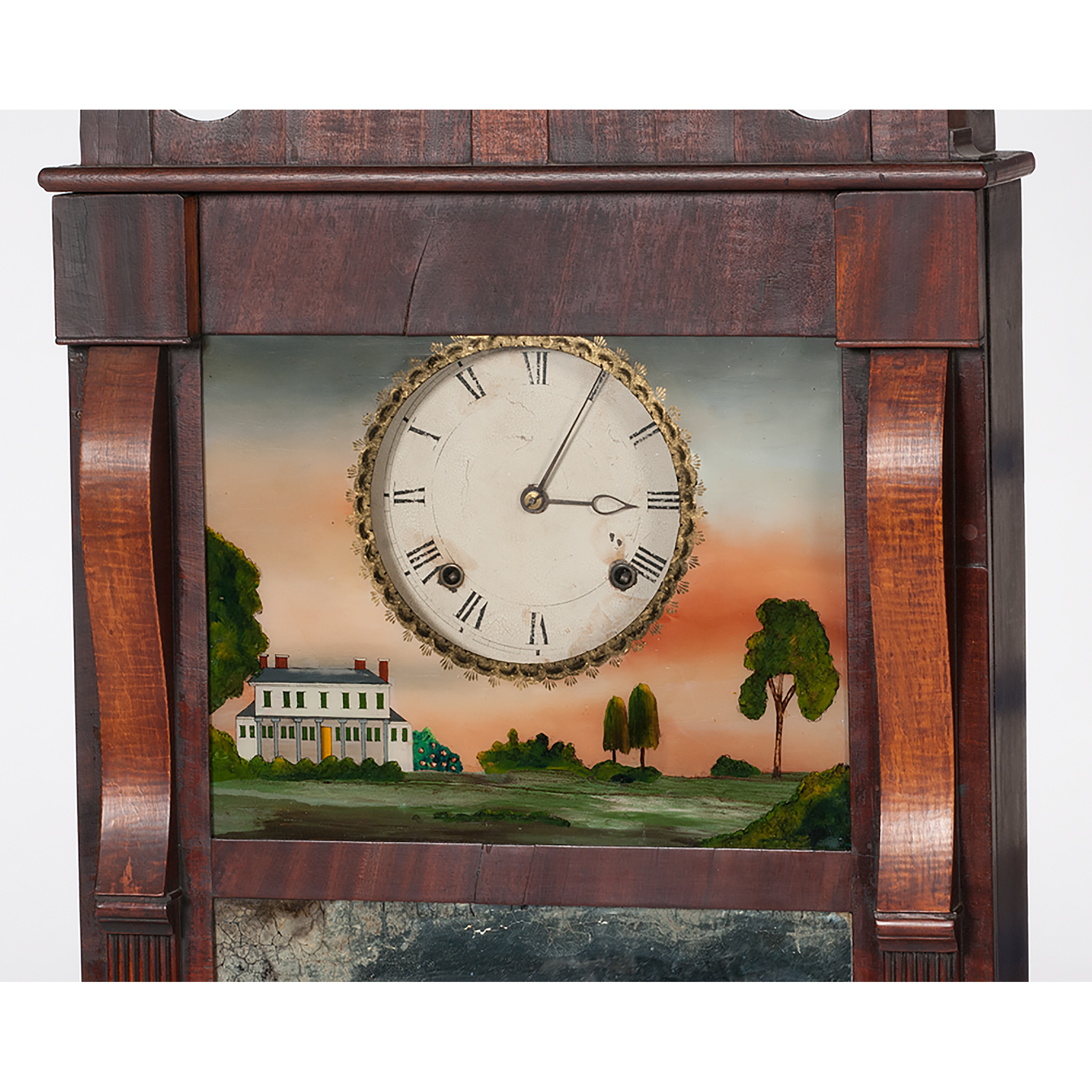 Joseph Ives Looking Glass Clock Cowan's Auction House