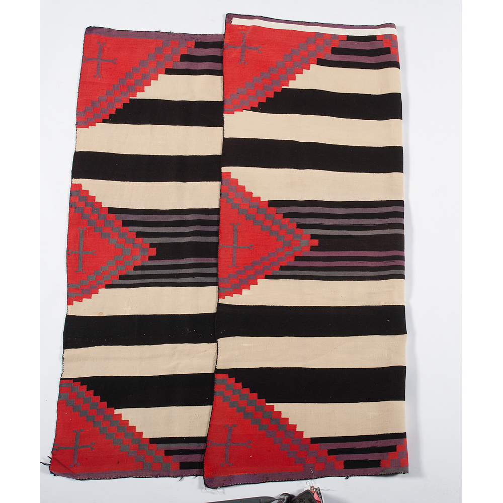 Navajo Germantown Third Phase Chief's Blanket / Rug Cowan's Auction
