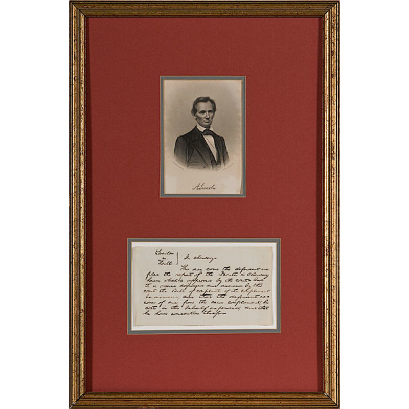 Abraham Lincoln Legal Document Written in his Hand, April 5, 1842