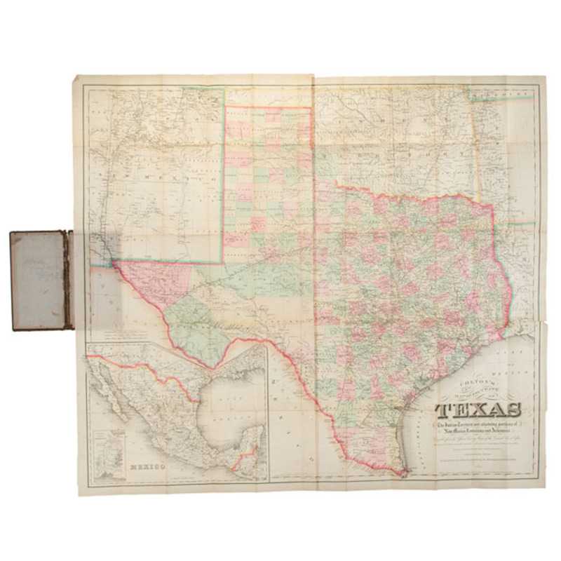 Texas 1883 Map Muir Way