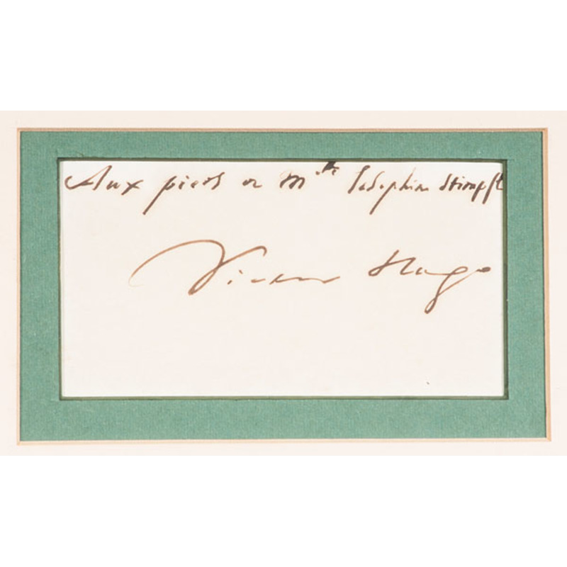 Victor Hugo, Clipped Signature Cowan's Auction House The Midwest's