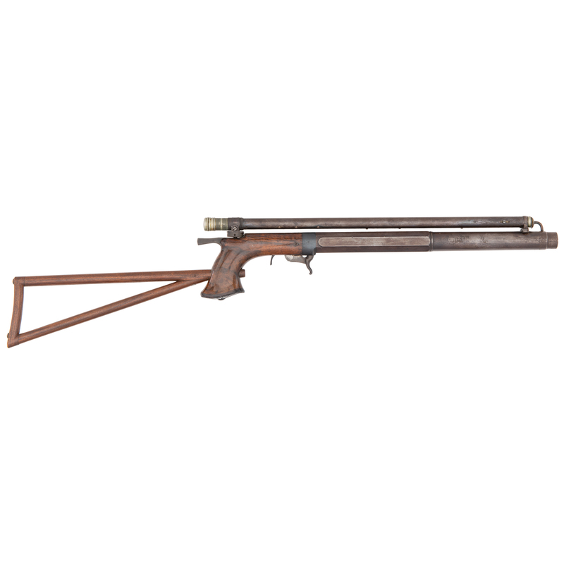 Rare Buggy Rifle With Skeleton Stock And Tube Sight By C. Bunge Of Geneva NY auctions & price