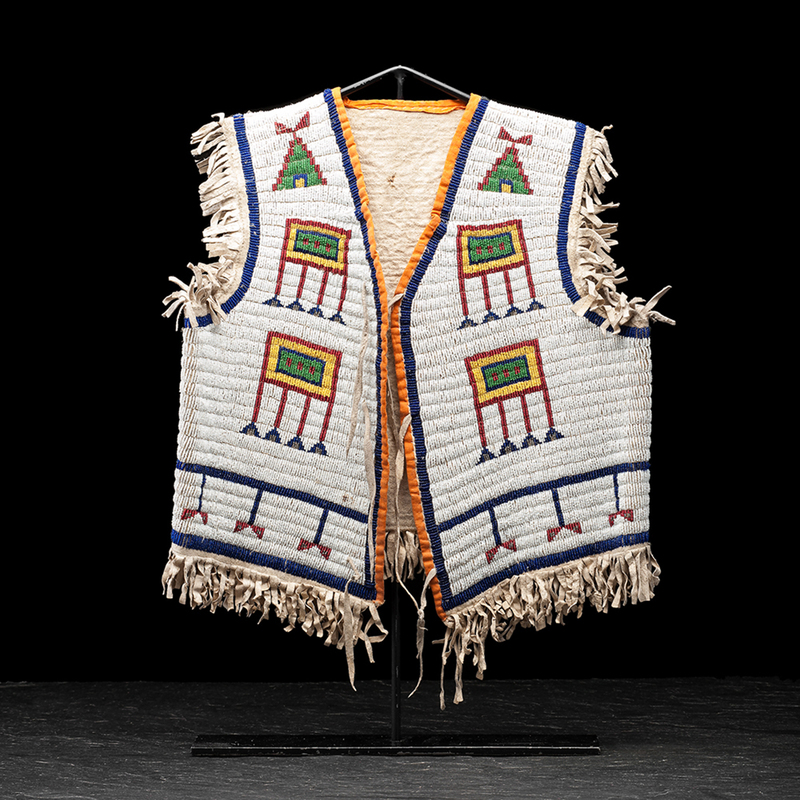 Sioux Beaded Hide Vest Cowan's Auction House The Midwest's Most