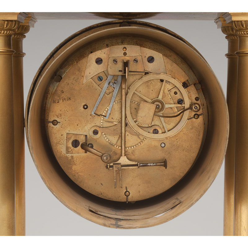 French Gilt Bronze Portico Clock Cowan's Auction House