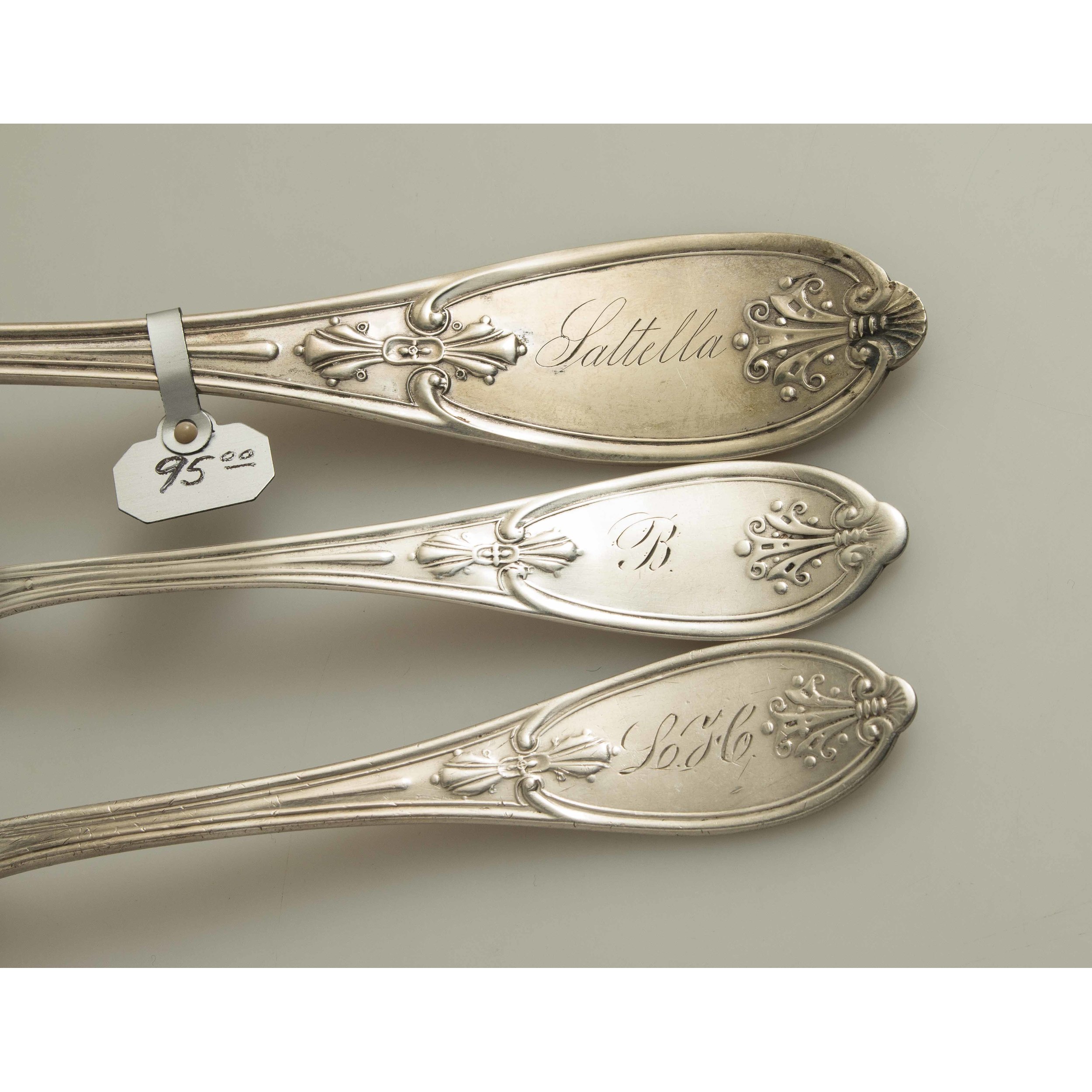 Reichel Silver Flatware, Olive Pattern Witherell's Auction House