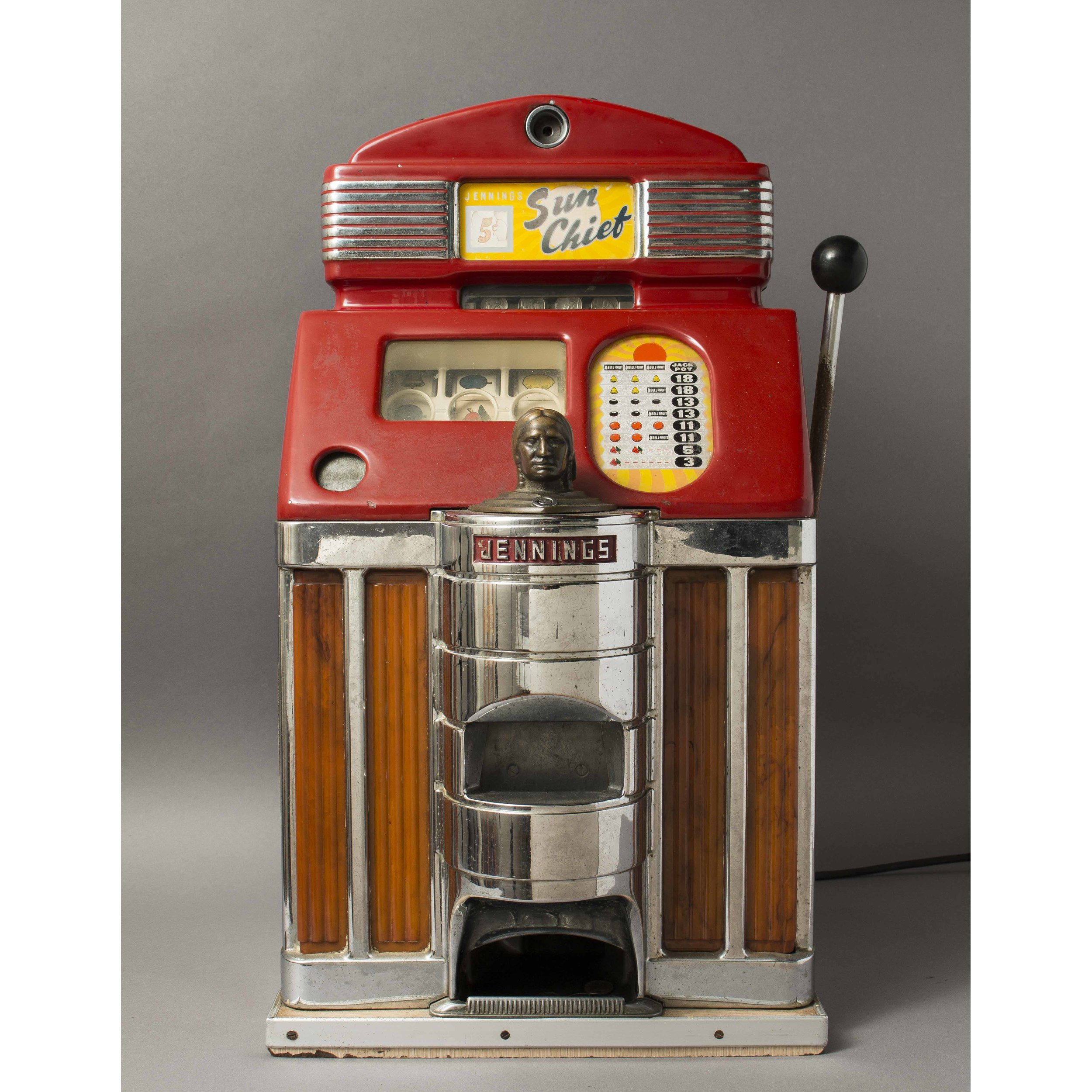 Jennings Sun Chief Nickel Slot Machine Witherell's Auction House