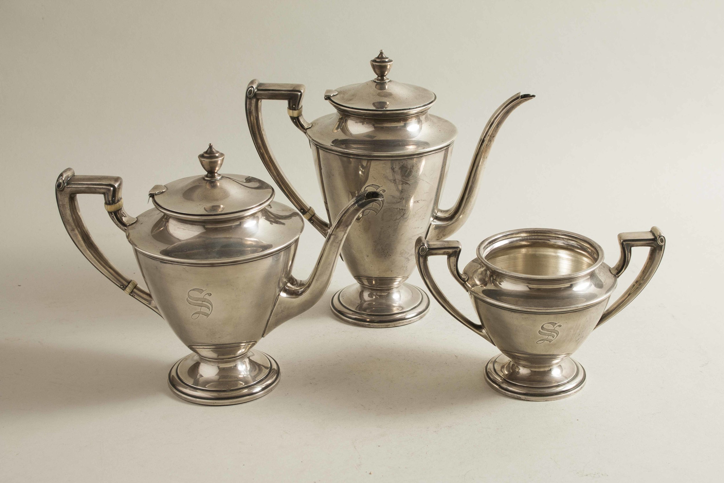 Sterling Silver Coffee/Tea Service, Whiting & Co. Witherell's Auction