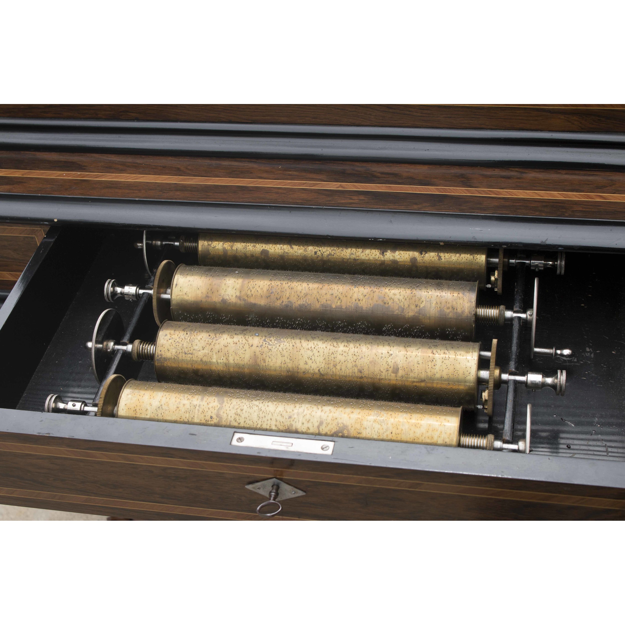 Excelsior Interchangeable Cylinder Music Box Witherell's Auction House