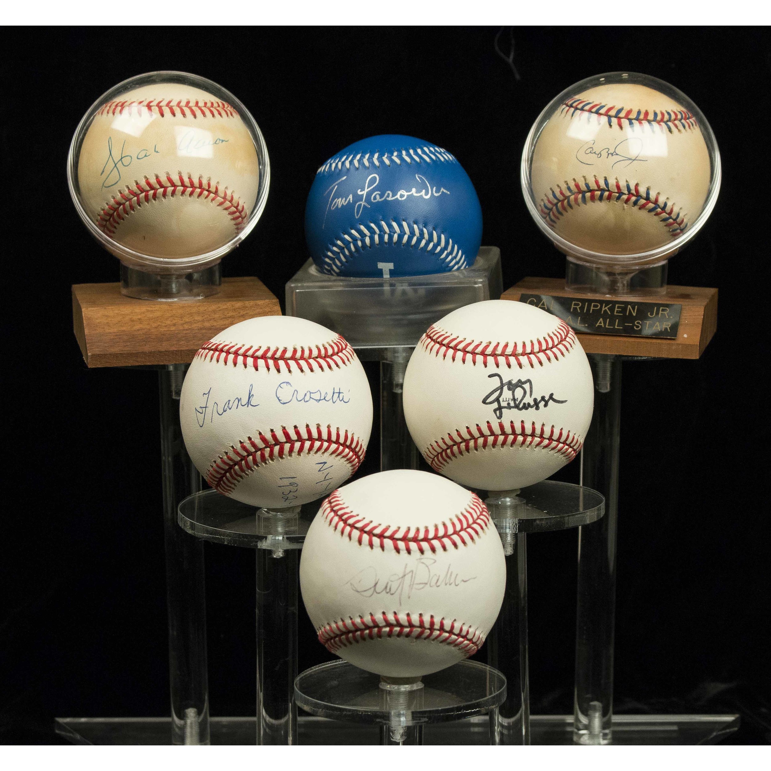 Six MLB Signed Balls Witherell's Auction House