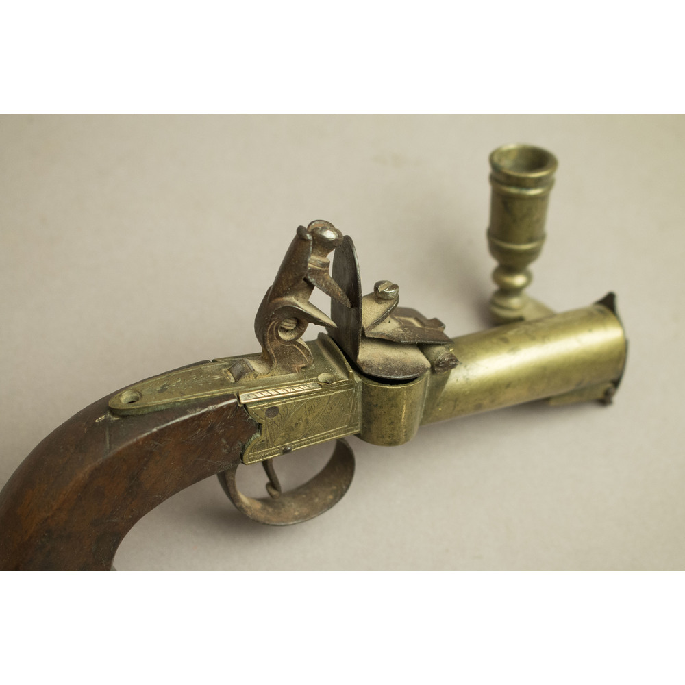 Flintlock Pistol Tender Lighter Witherell's Auction House