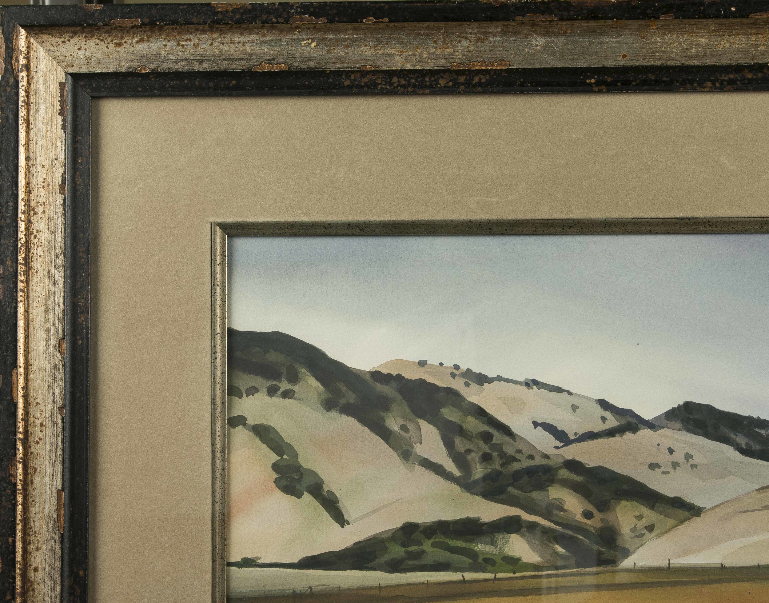 Milford Zornes Watercolor, Laguna Canyon, 1962 Witherell's Auction House