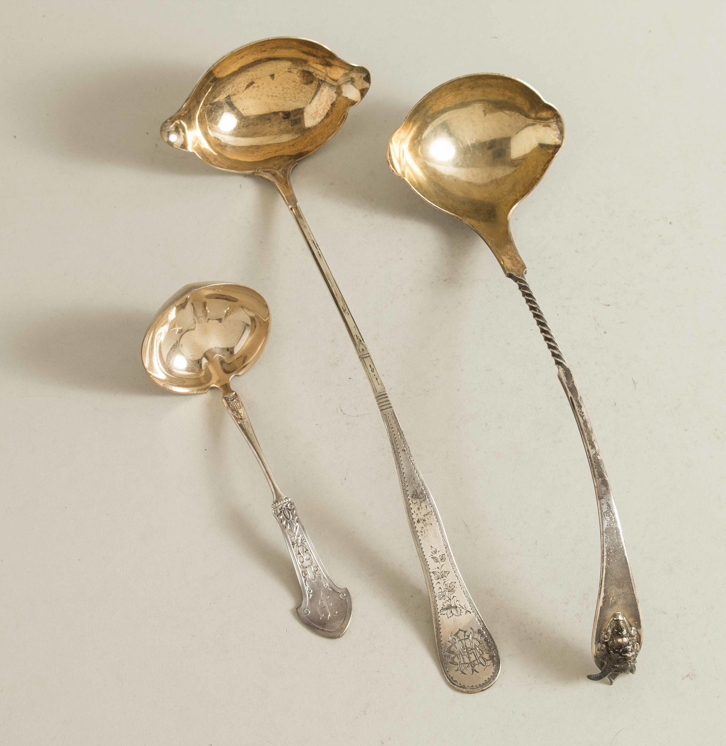 Three Silver Ladles Witherell's Auction House