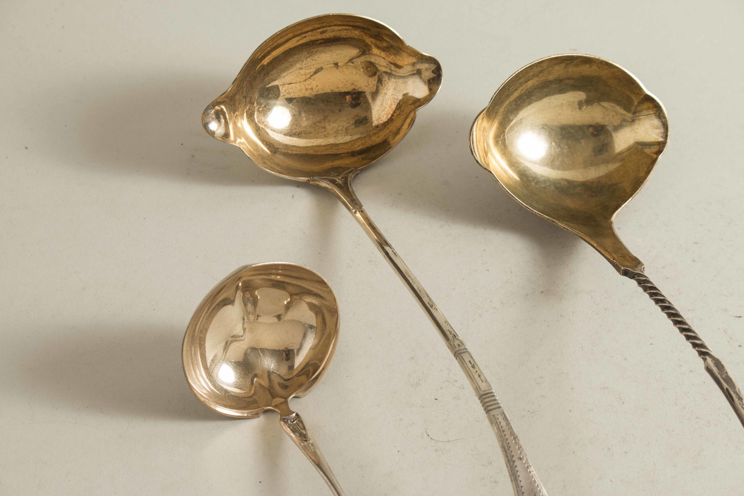 Three Silver Ladles Witherell's Auction House