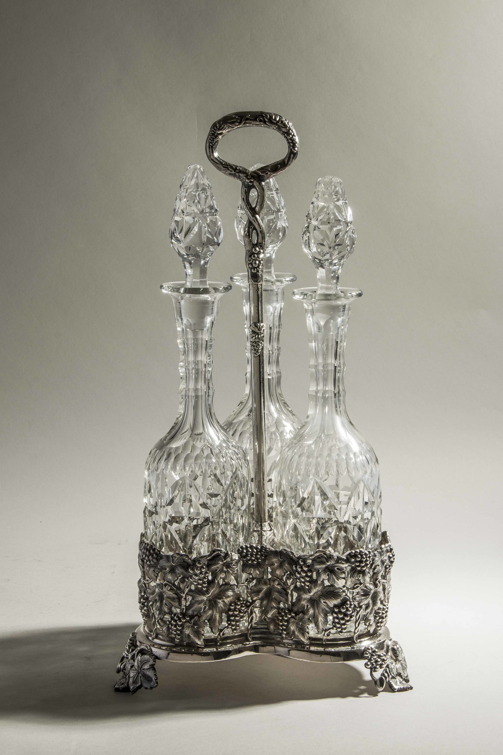 Decorative Stand with Decanters Witherell's Auction House