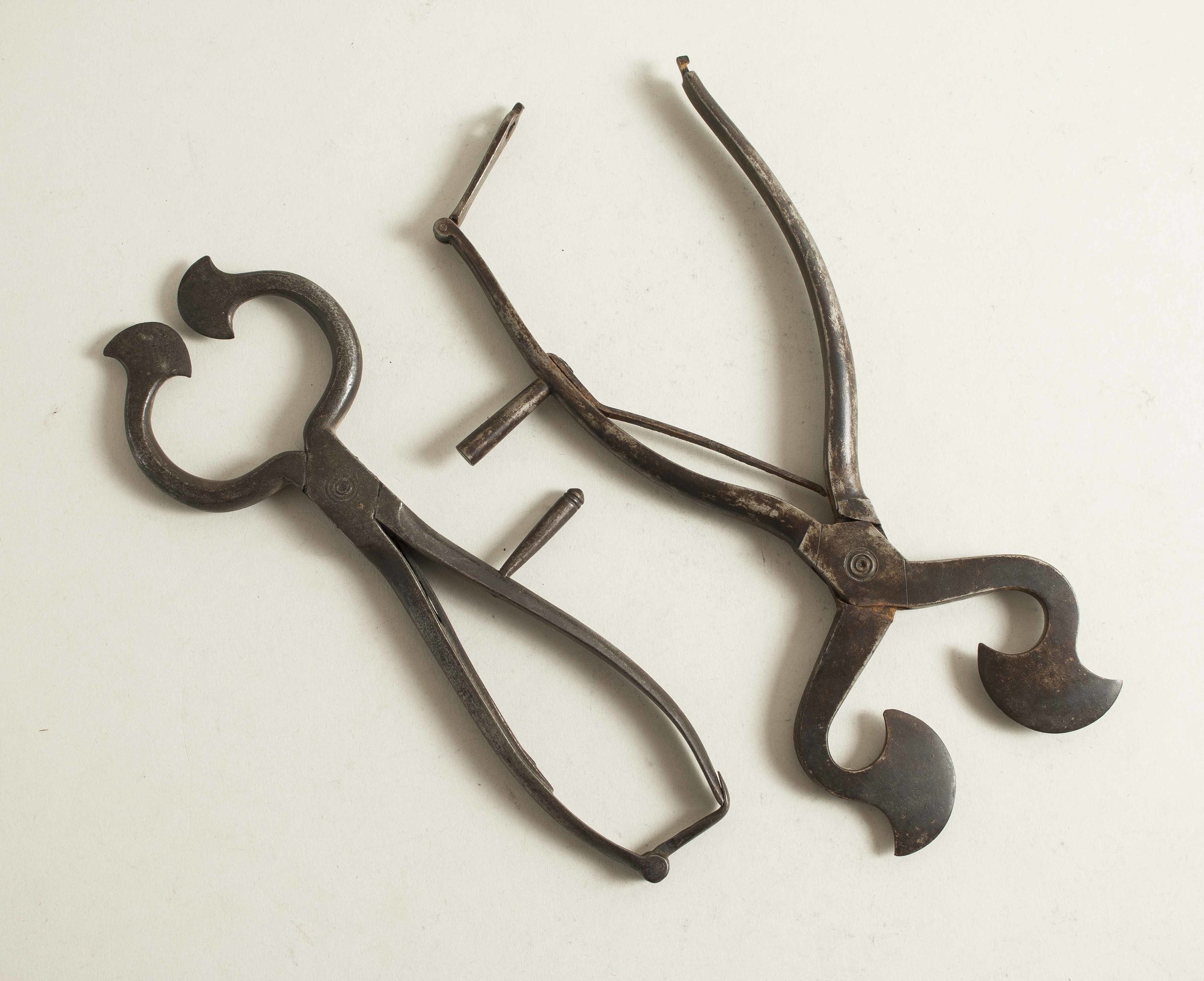 Two English 18th c. Sugar Nippers Witherell's Auction House