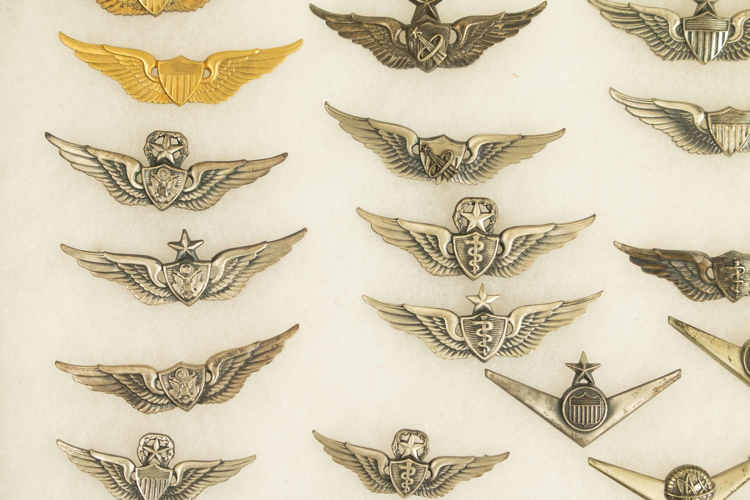 US Army, ROTC, and Calif. National Guard Wings and Badges Witherell's