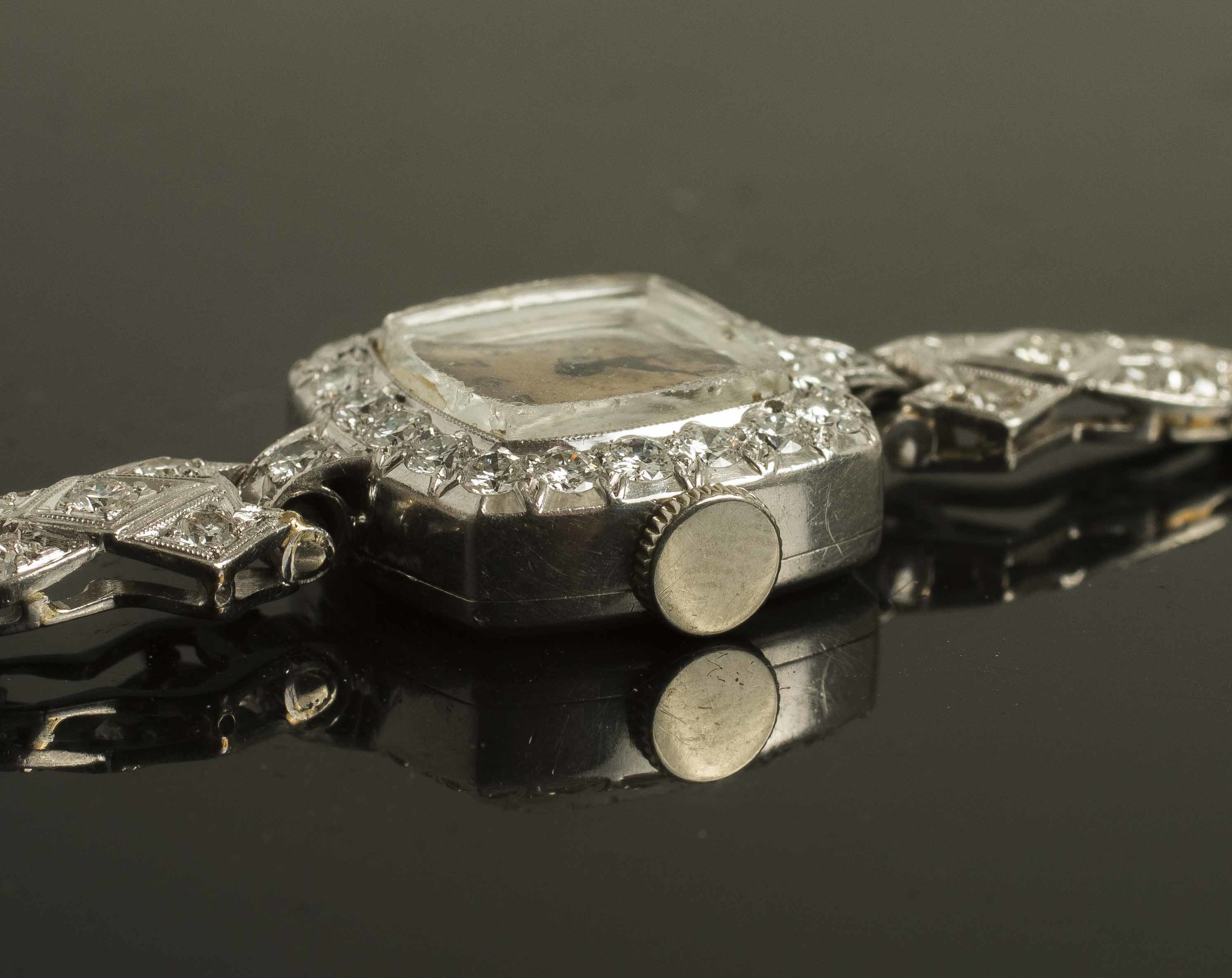 1940 Platinum & Diamond Hamilton Watch Witherell's Auction House