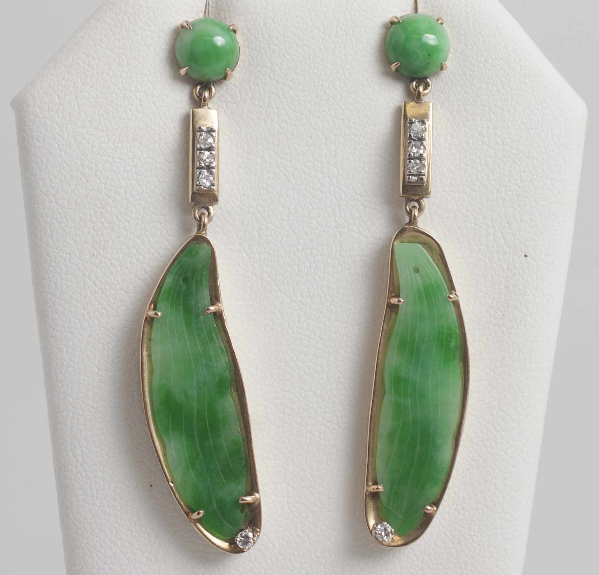 Jade Earrings Witherell's Auction House