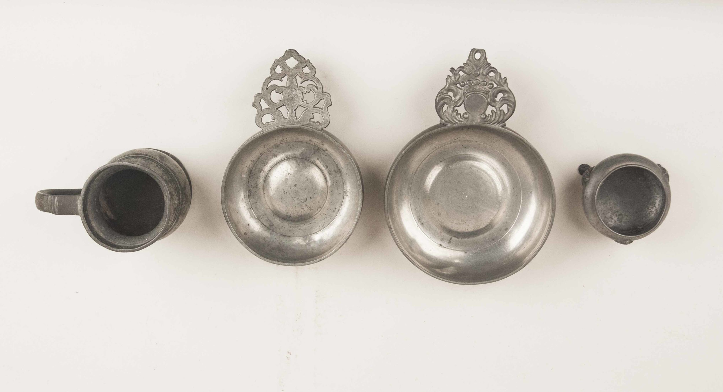 Assorted Pewter Items Witherell's Auction House