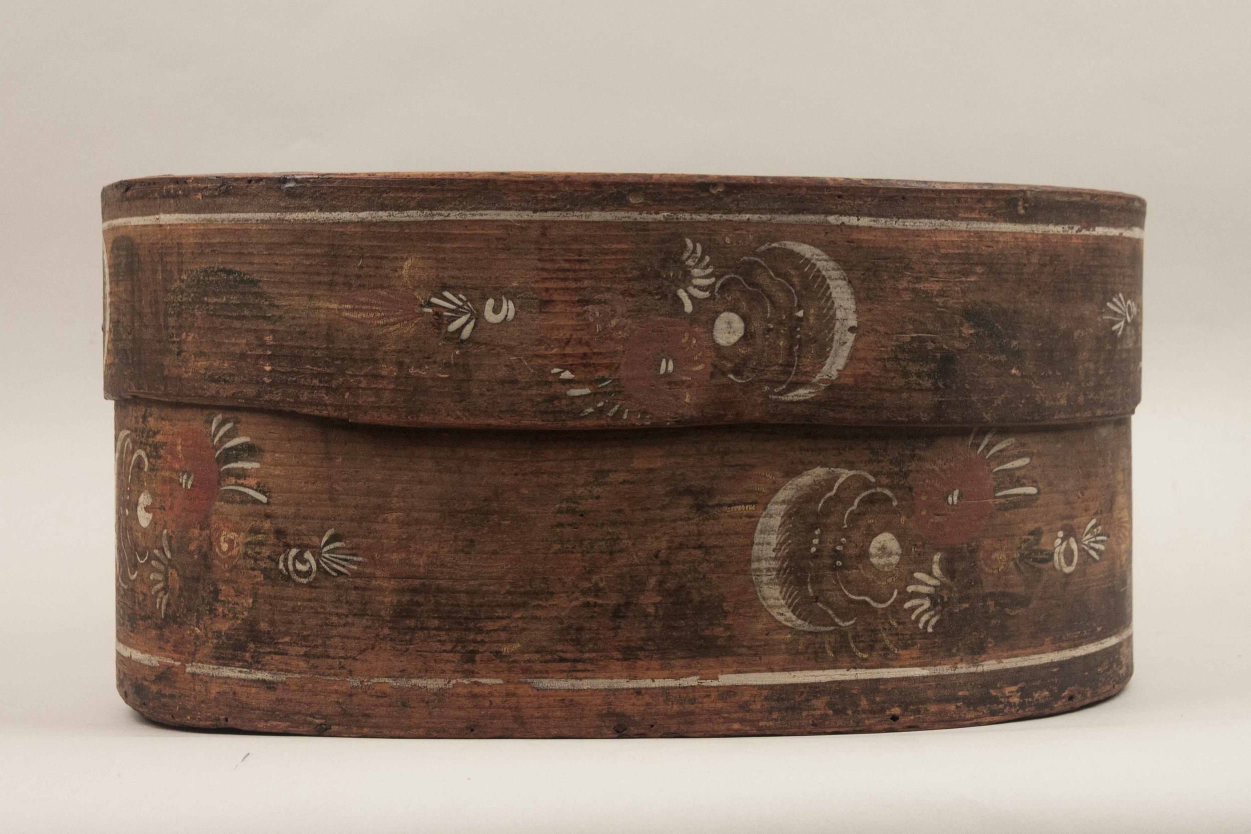 Antique Wood Bride's Box Witherell's Auction House