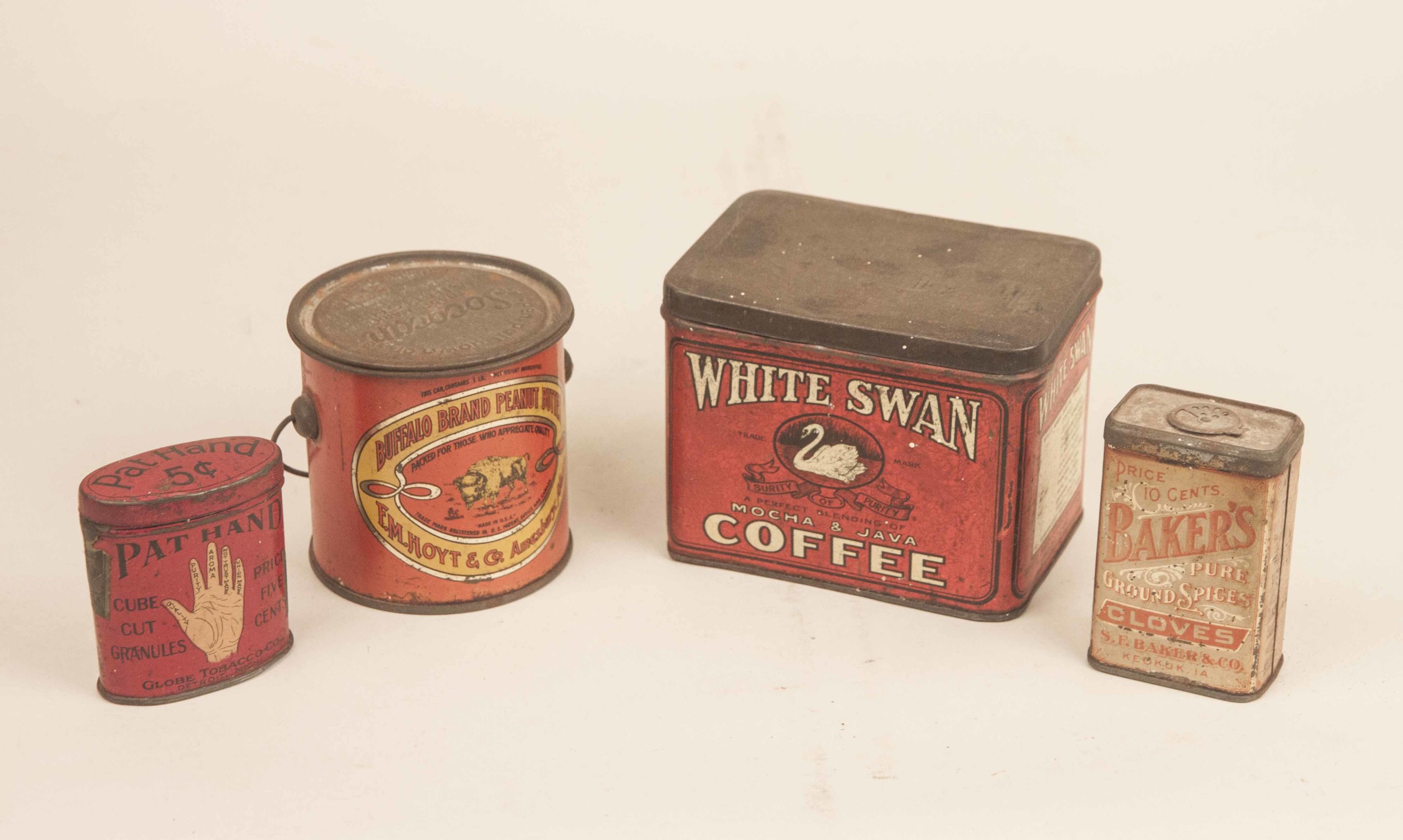 Four Tin Containers Witherell's Auction House