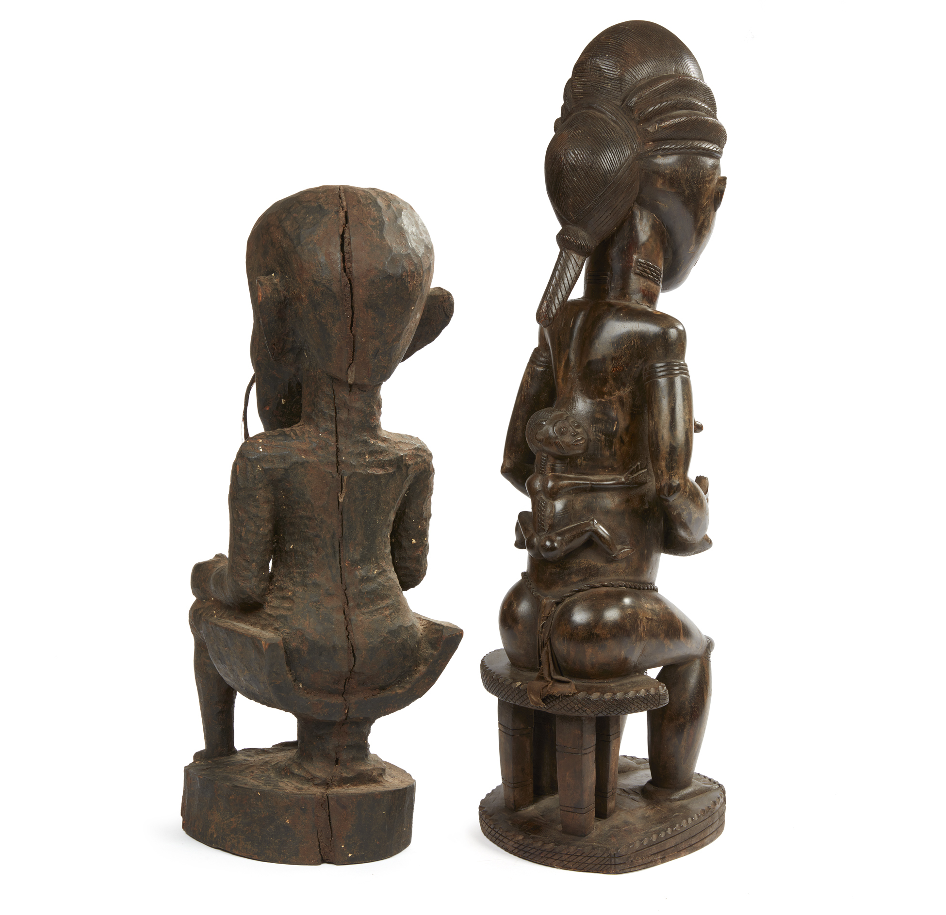 Two African Wood Figures Witherell's Auction House