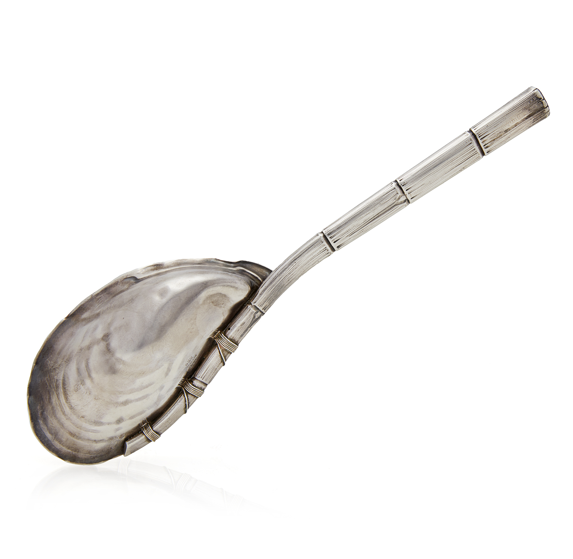 Gorham Sterling Silver Oyster Form Serving Spoon, 3.83 ozt Witherell