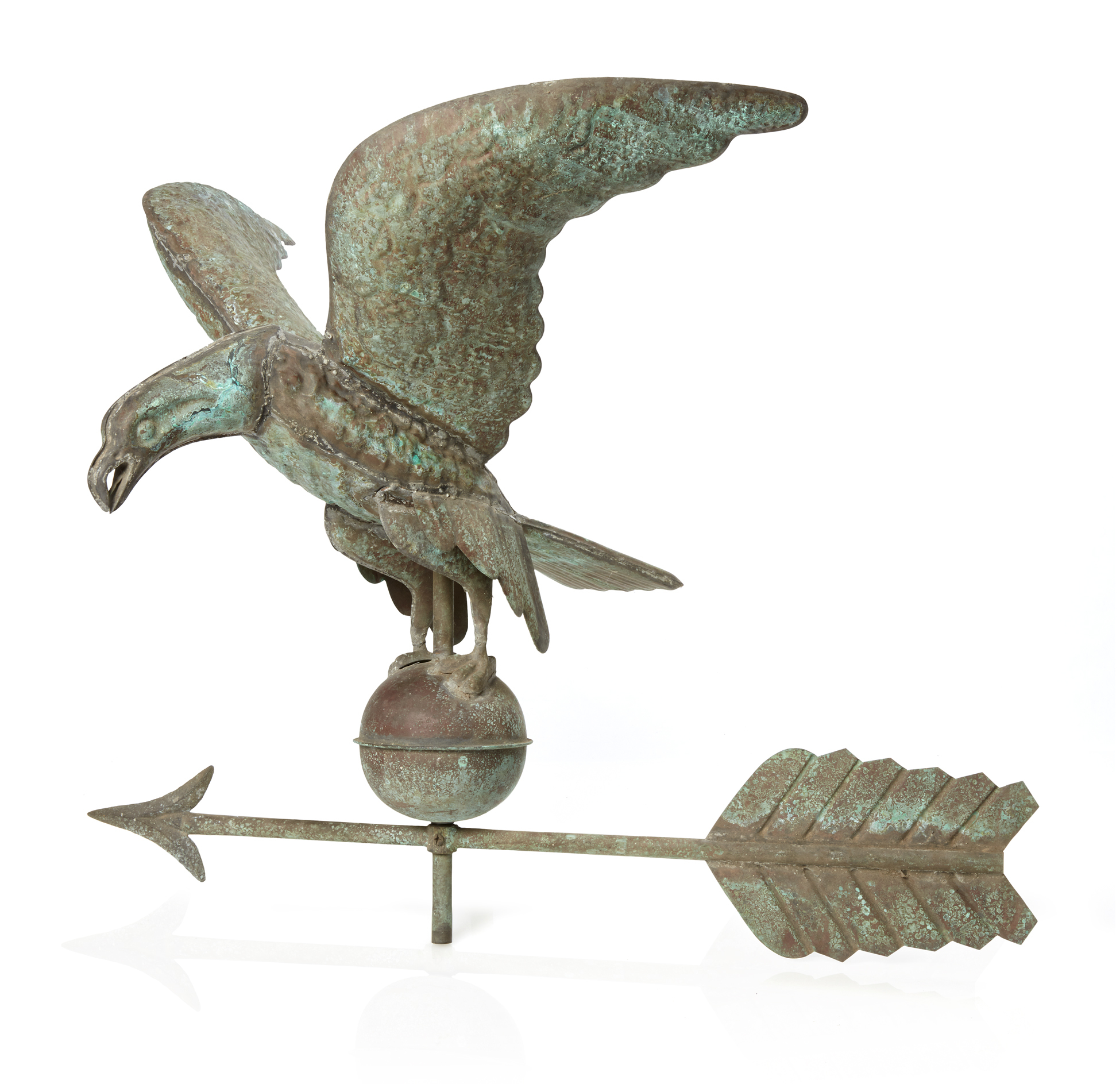 Copper Eagle Weathervane, 20th Century Witherell's Auction House