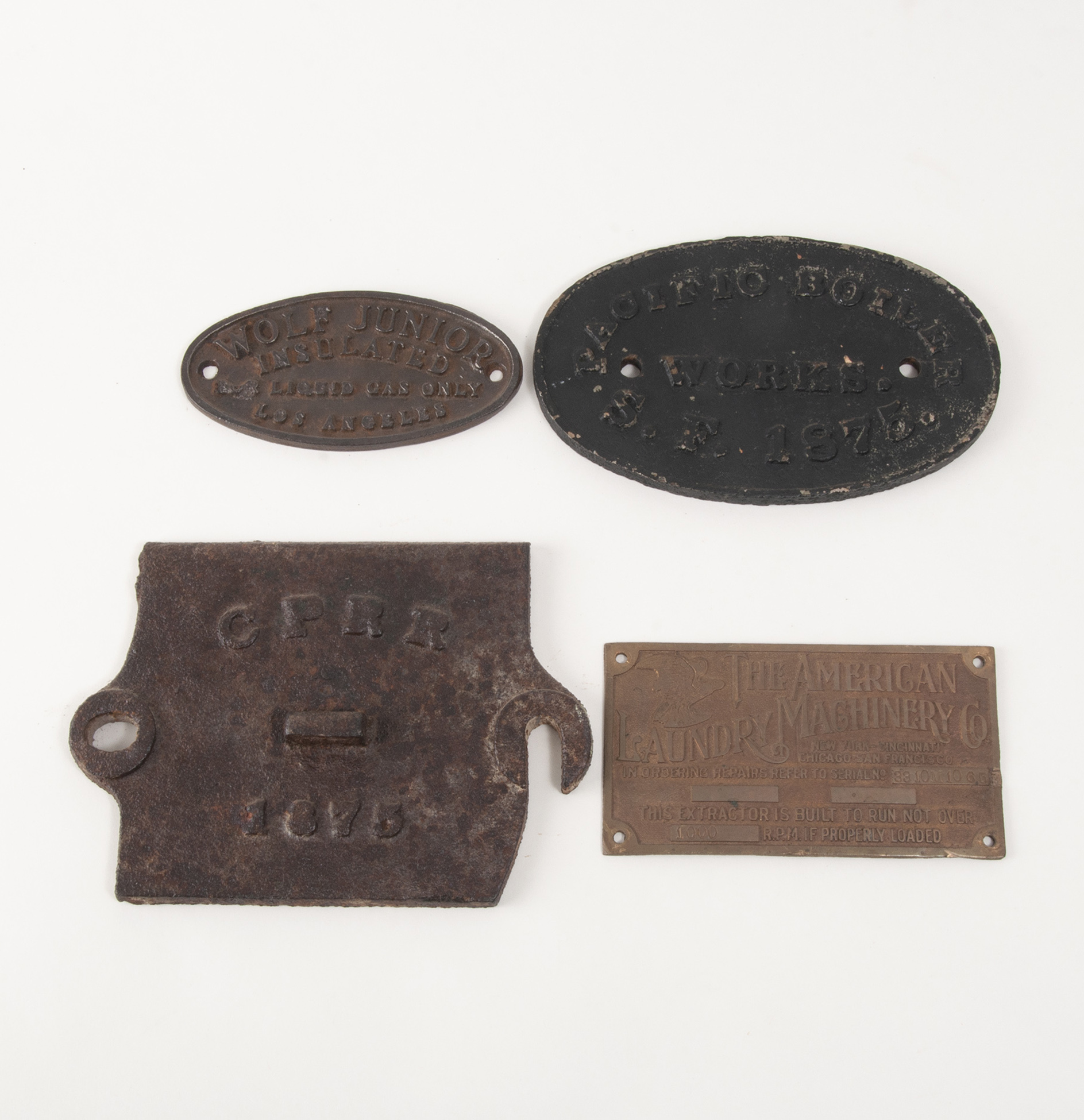 Assorted Cast Iron Railroad Memorabilia Witherell's Auction House