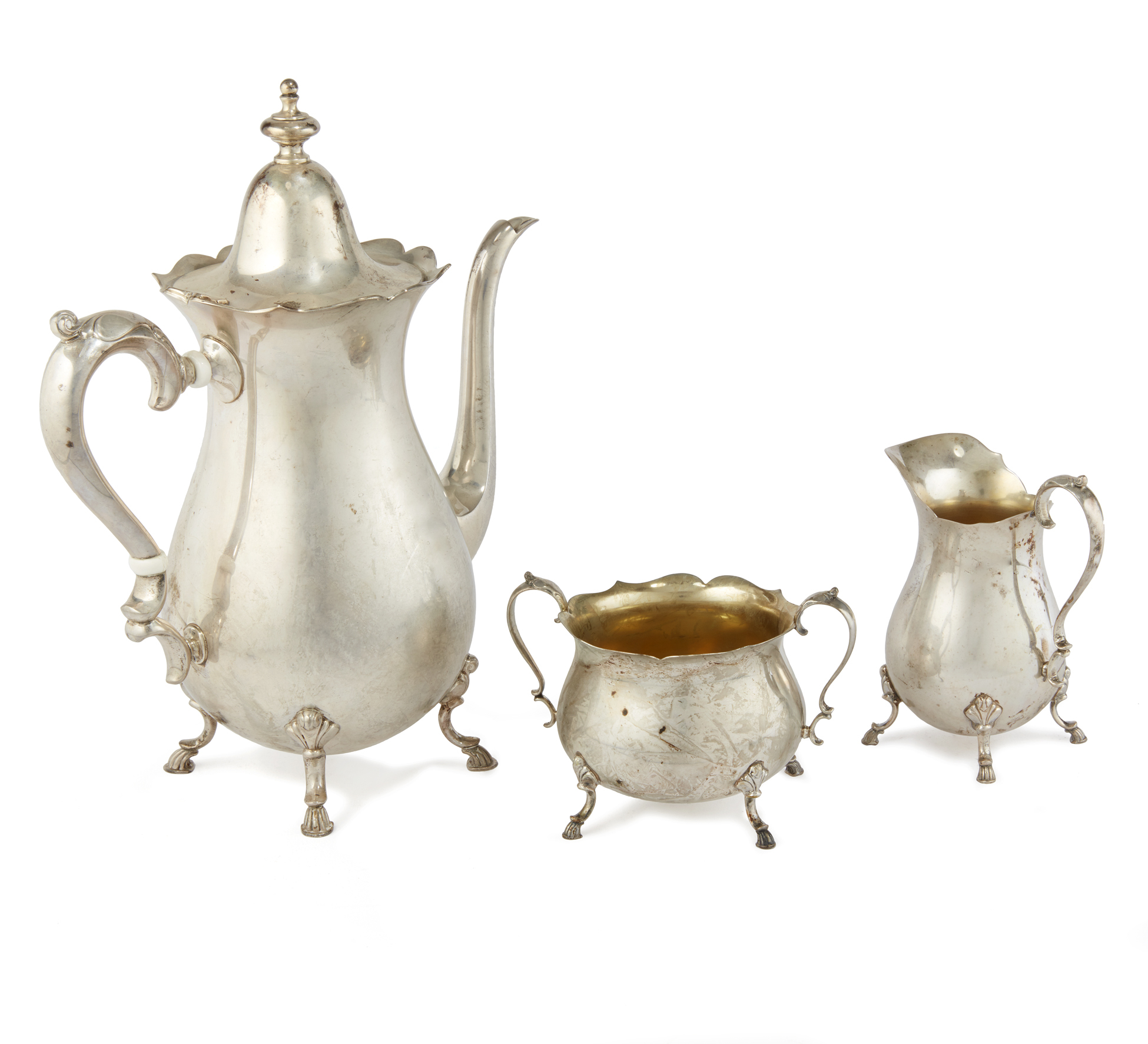 Wallace Sterling Silver Coffee Set, 33.62 ozt Witherell's Auction House