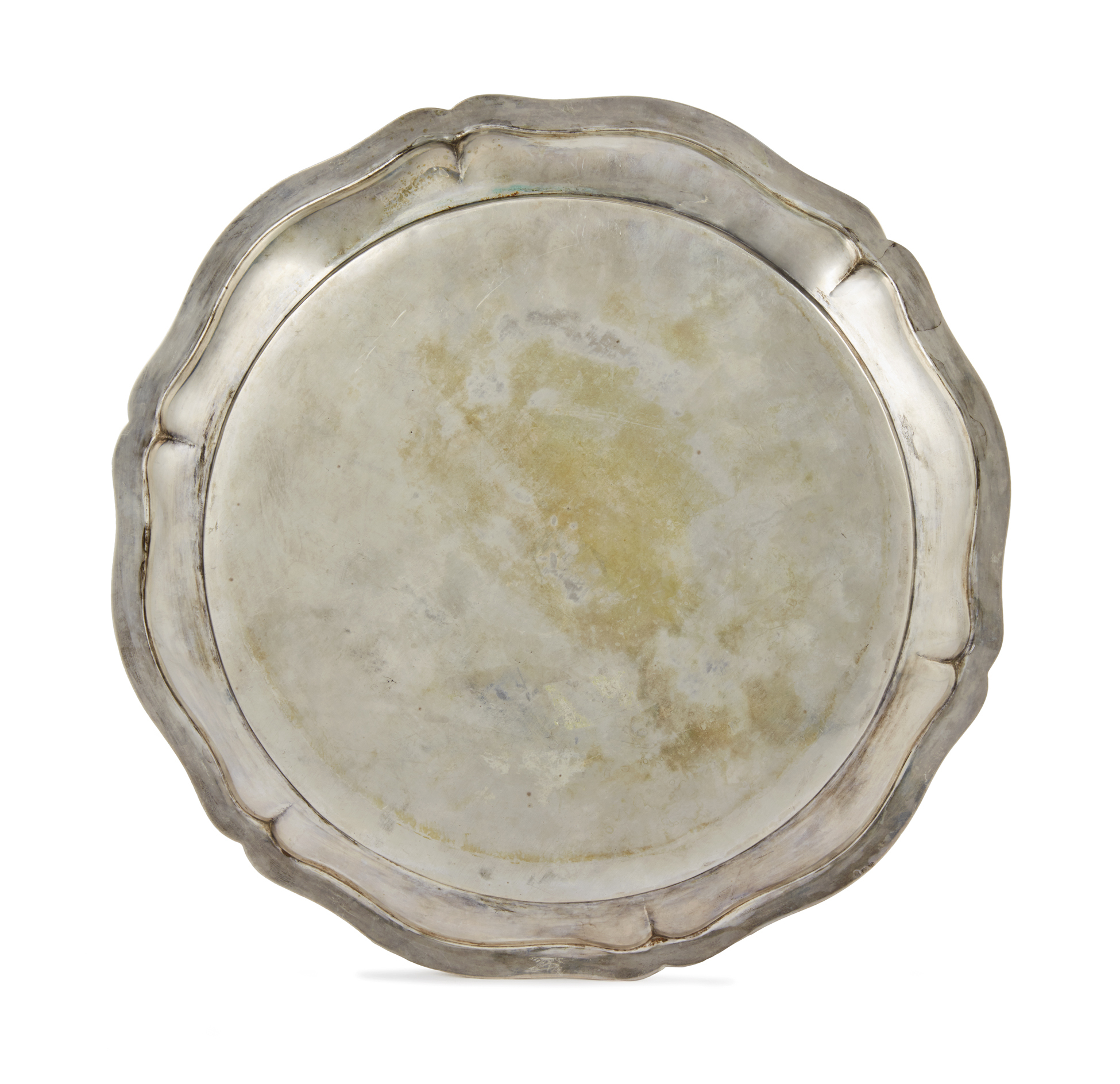 German .800 Silver Tray by Gebruder Kuhn, 22 ozt Witherell's Auction