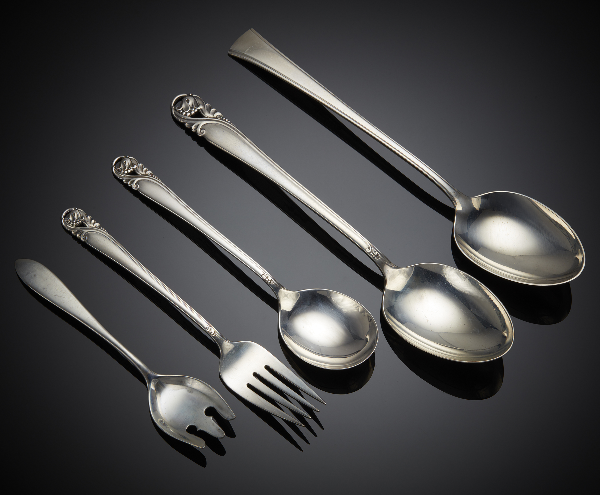 International Sterling Flatware, 21.8 ozt Witherell's Auction House