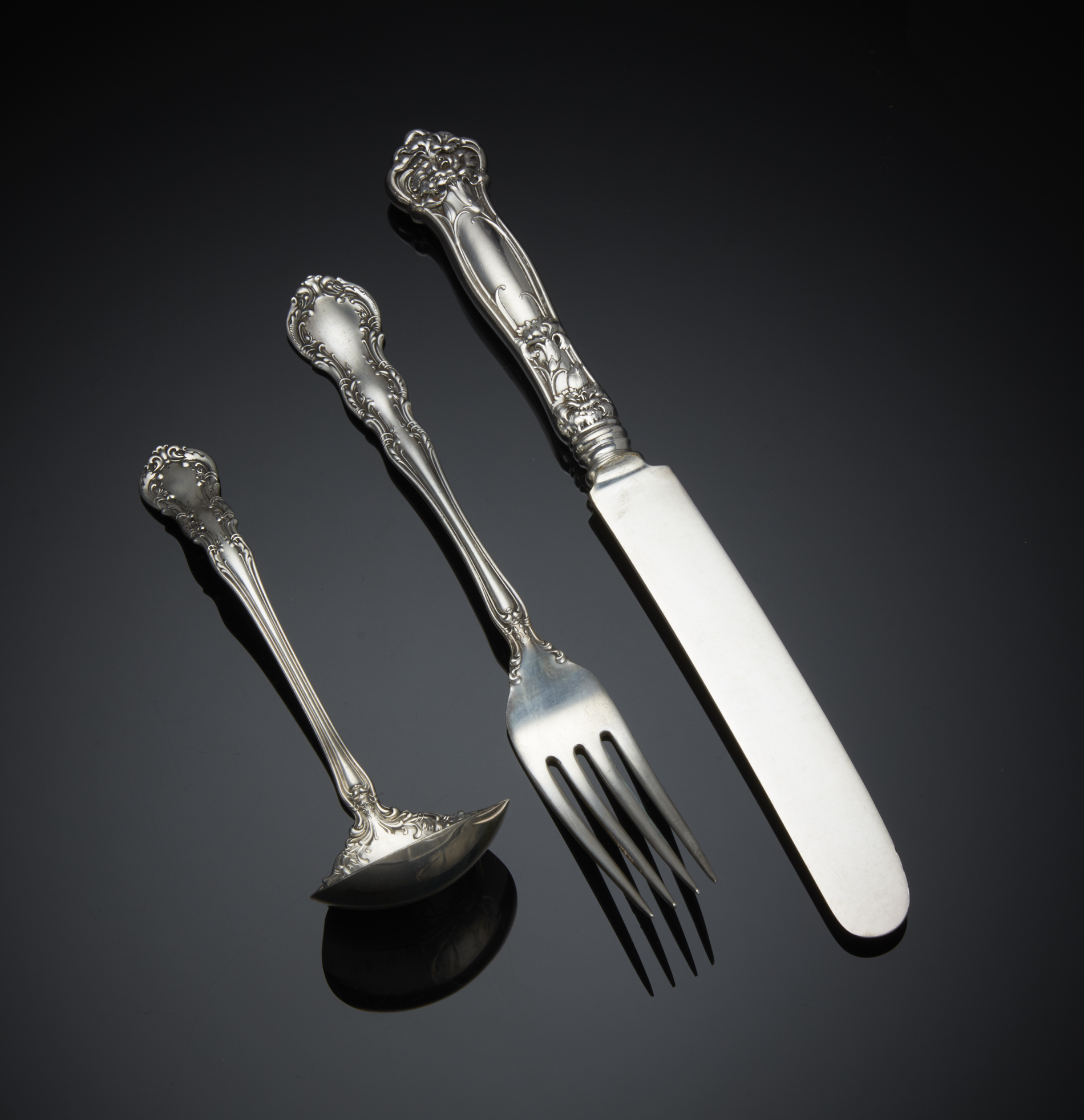 Assorted Wallace Sterling Flatware Witherell's Auction House