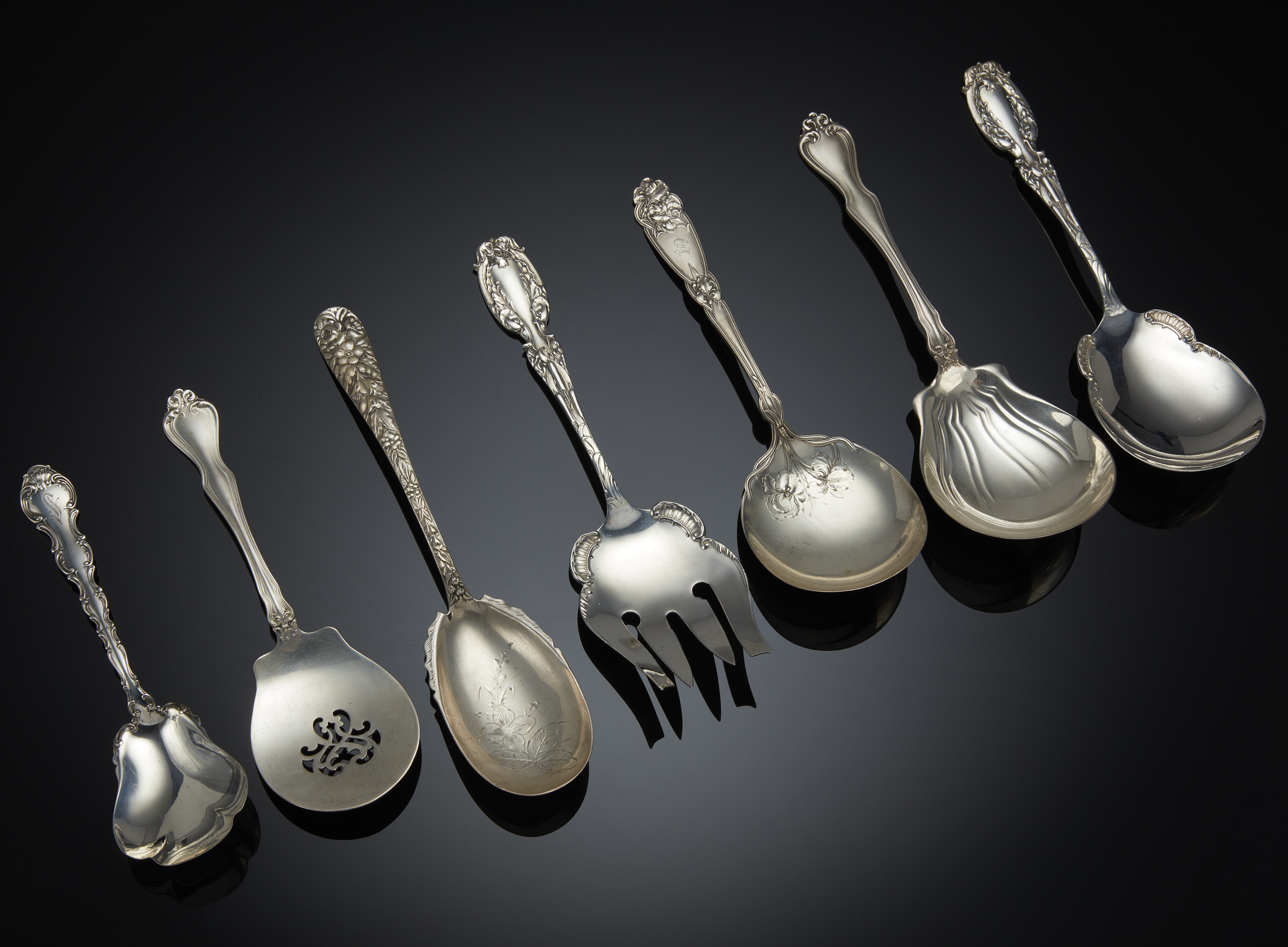 Assorted Sterling Serving Pieces, 18.68 ozt. Witherell's Auction House