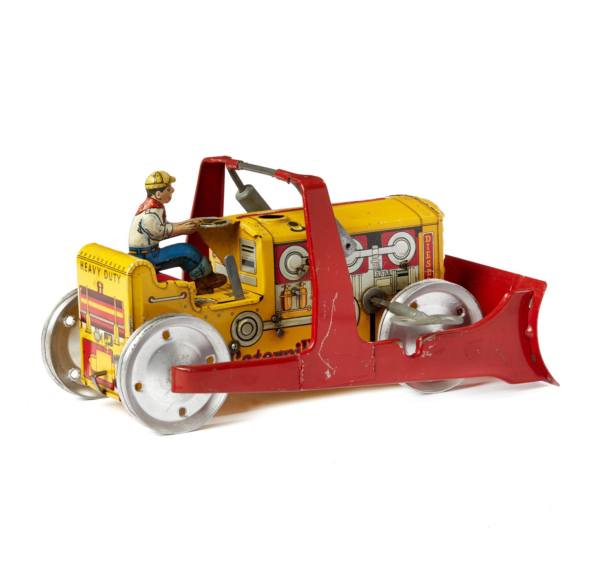 Marx Tin Wind Up Caterpillar Tractor Toy Witherell's Auction House