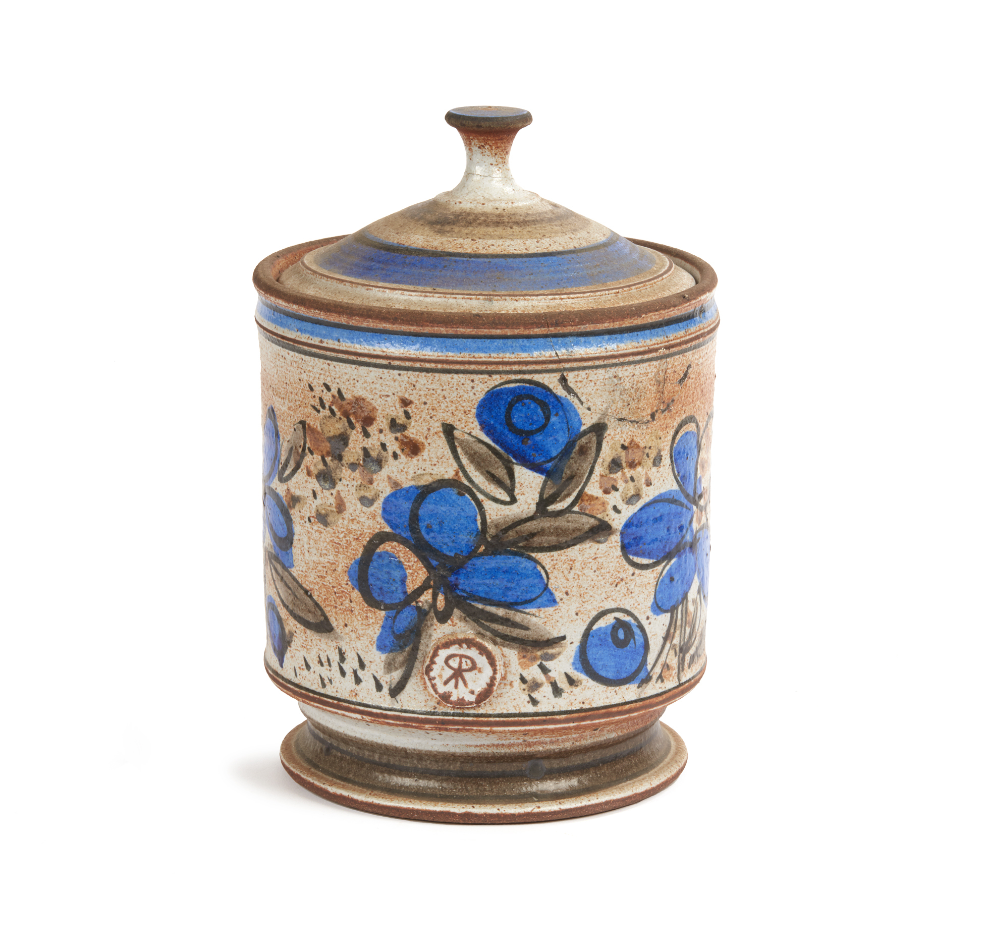Ceramic Lidded Vessel Witherell's Auction House